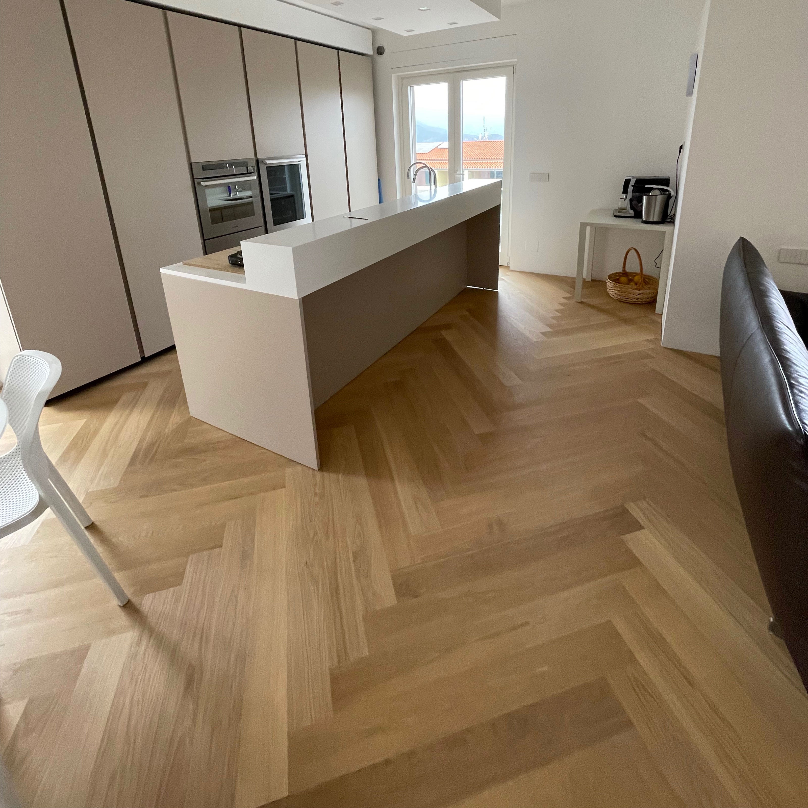 Listone Prestige HARO in rovere Affumicato oliato a spina Italiana