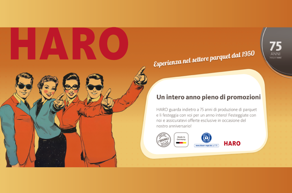75 Anni di Parquet HARO: Promozione Speciale Storia e Innovazione!
