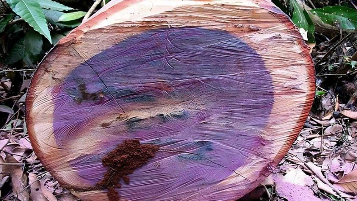 Il fenomeno naturale del legno viola. Quando il legno rivela il suo colore segreto