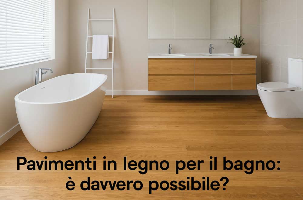 Pavimenti in legno per il bagno: è davvero possibile?