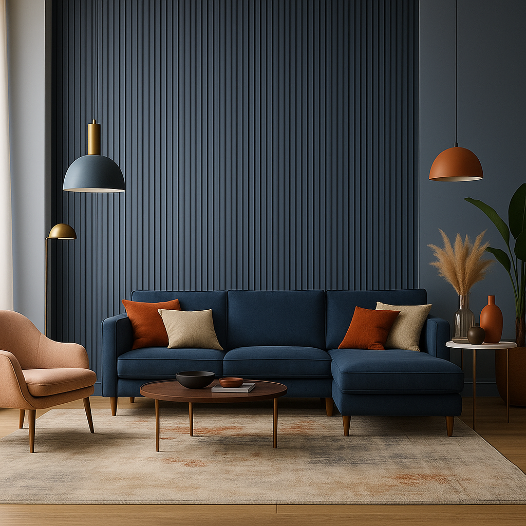 €5,35ml - Asta intera 14x117x2800mm di Rivestimento a Lamelli in fibra di legno SILK TOUCH - PIOMBO URBANO - Eternal Parquet