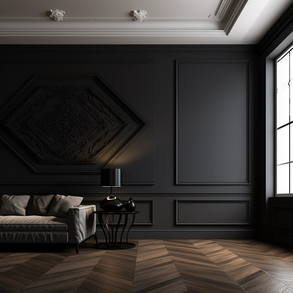Il nostro battiscopa più elegante - DUCALE TOTAL BLACK 100x15 in fibra di legno NERO (prezzo al metro) Eternal Parquet
