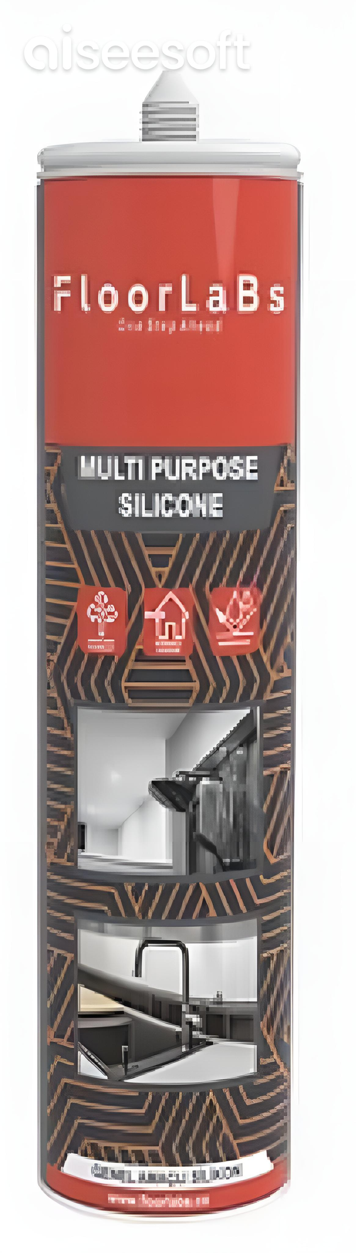 5 boccette da 280gr di Silicone Trasparente acetico universale multiuso antimuffa ad elasticità permanente - Eternal Parquet