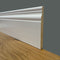 96 metri lineari di BATTISCOPA SLIM laccato bianco in legno MASSELLO DUCALE 120X10 - Eternal Parquet