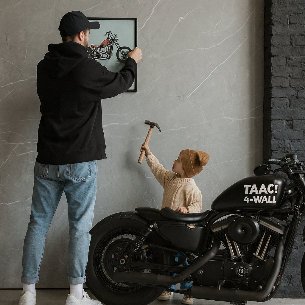 €16,99mq TAAC! 4WALL pacco da 5,76mq (4 pannelli) rivestimento a parete SPC Click 5x600x2400mm ORION - Eternal Parquet