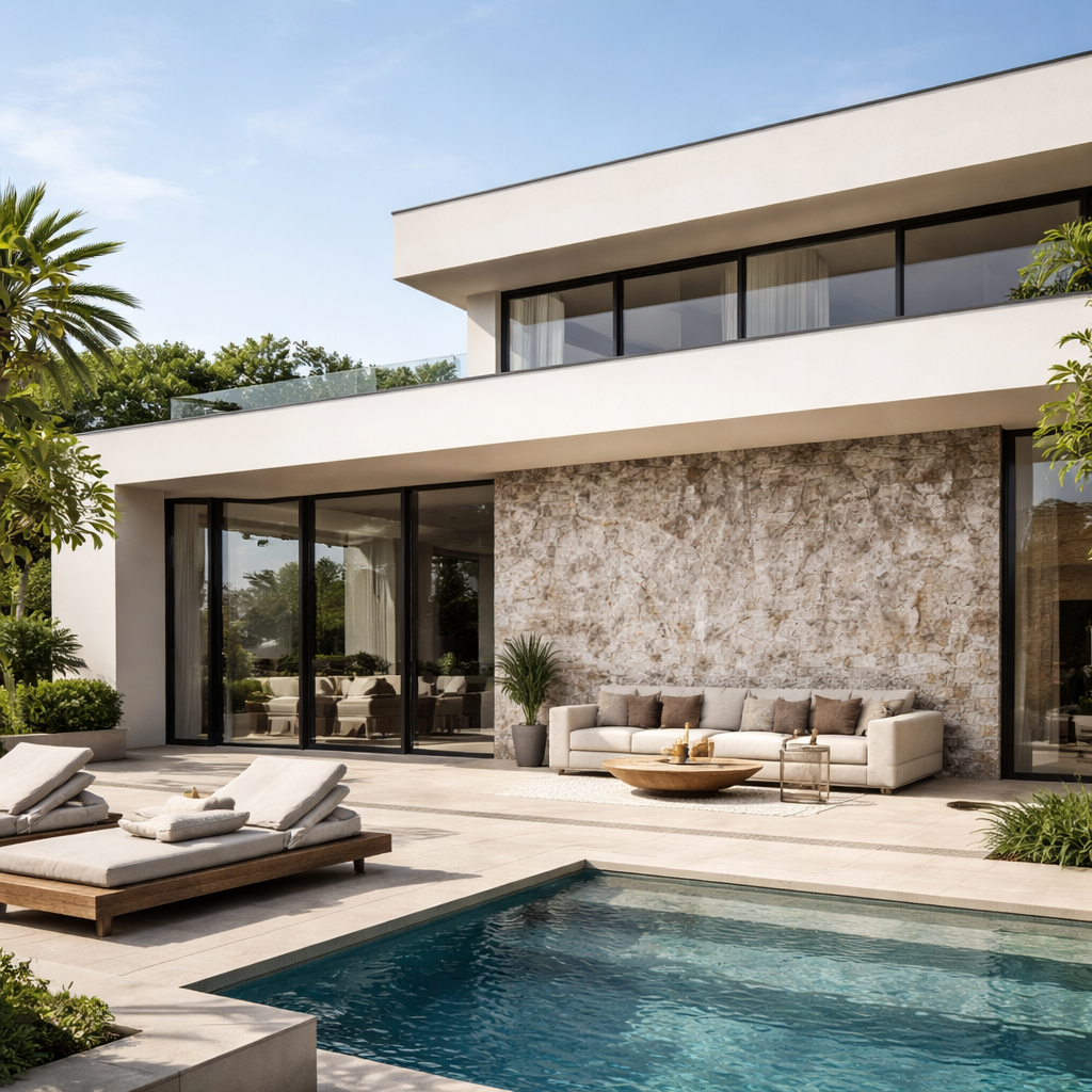 CAPPOTTO esterno - interno isolante in STYROFOAM 3D spess. 2,5cm (120x50cm) con resine e malta Marmo antico - Eternal Parquet