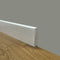 100 metri lineari di Battiscopa PREMIUM in legno MASSELLO quadro 43x9mm laccato bianco liscio - Eternal Parquet