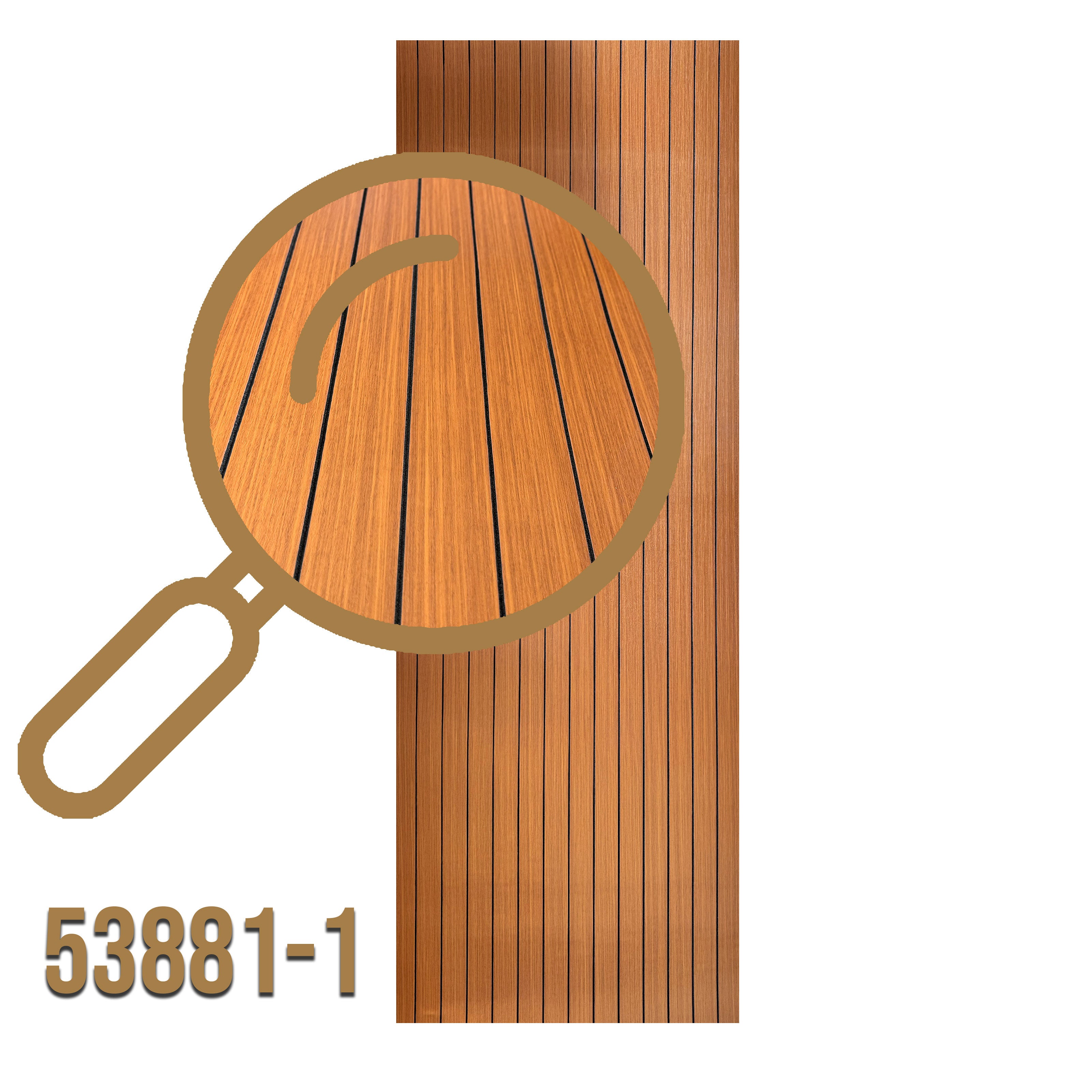 Rotolo Pannello ACUSTICO (1,8mq) a Lamelli AUTOADESIVO in PET rivestito in PVC - mis. 2,8x600x3000mm Vari Decori - Eternal Parquet