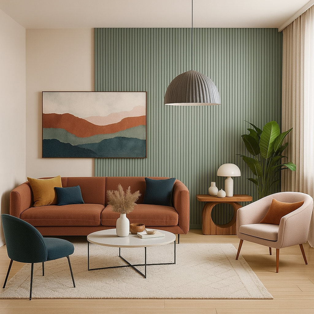 €5,35ml - Asta intera 14x117x2800mm di Rivestimento a Lamelli in fibra di legno SILK TOUCH - SALVIA VELVET - Eternal Parquet