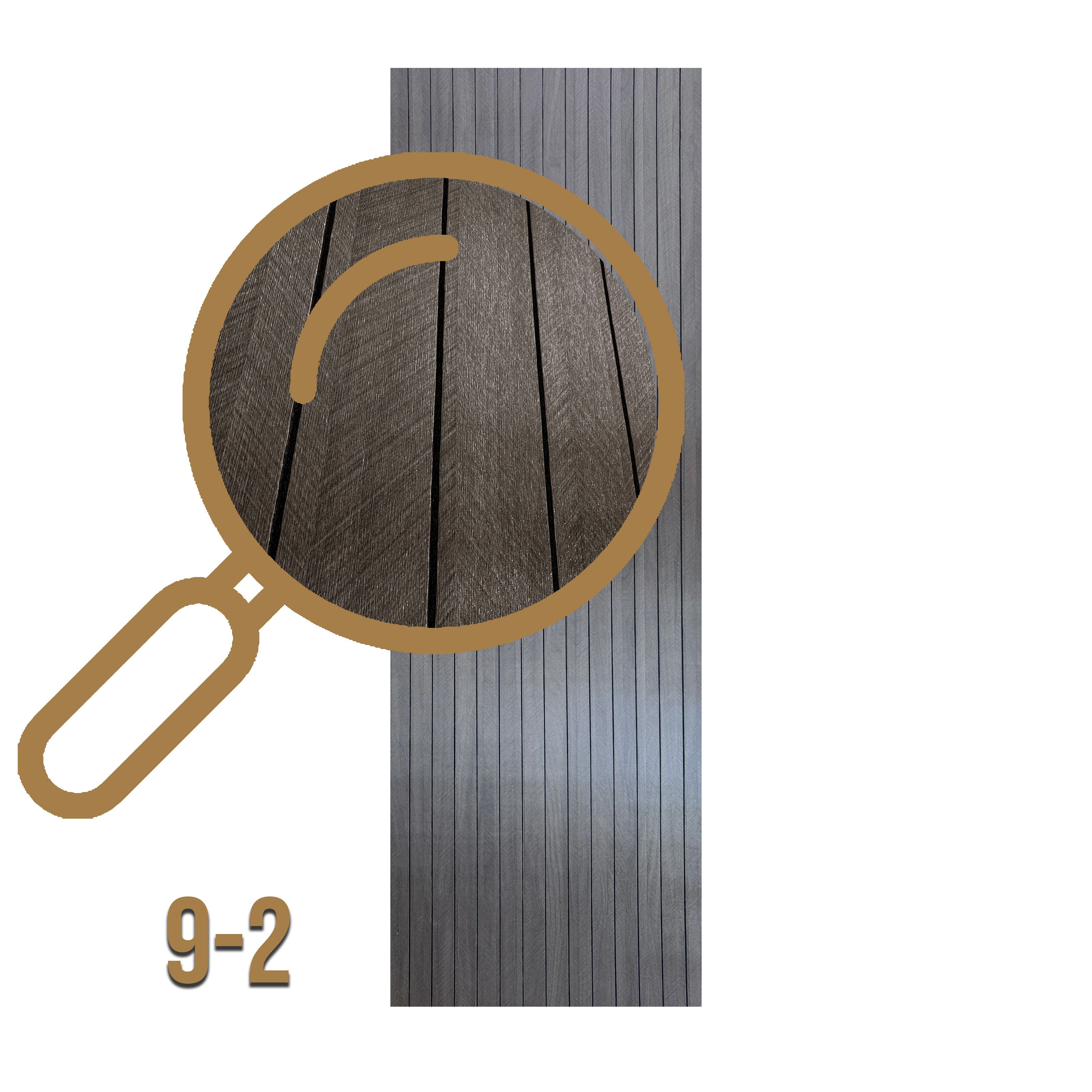 Rotolo Pannello ACUSTICO (1,8mq) a Lamelli AUTOADESIVO in PET rivestito in PVC - mis. 2,8x600x3000mm Vari Decori - Eternal Parquet