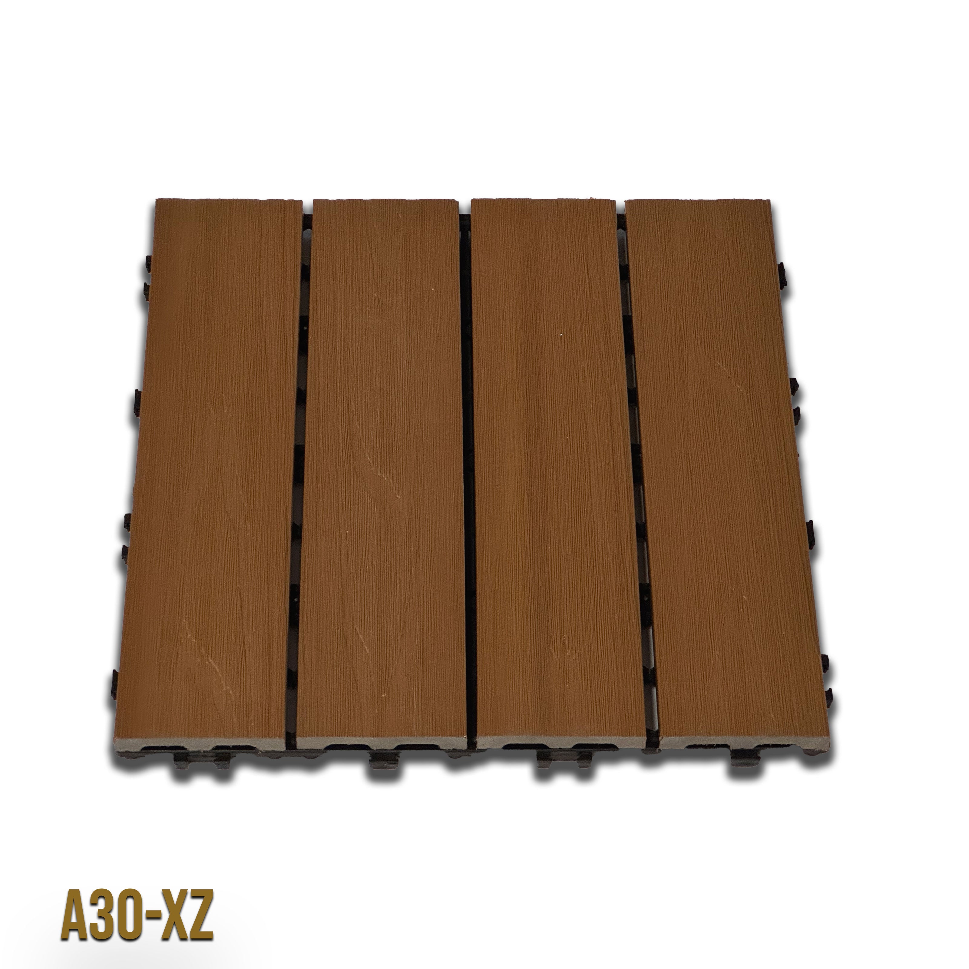 1mq (11 pezzi) di Pavimento Quadrotte in decking WPC da esterno 30X30cm (sp.2cm) inclusa struttura CLICK - Eternal Parquet