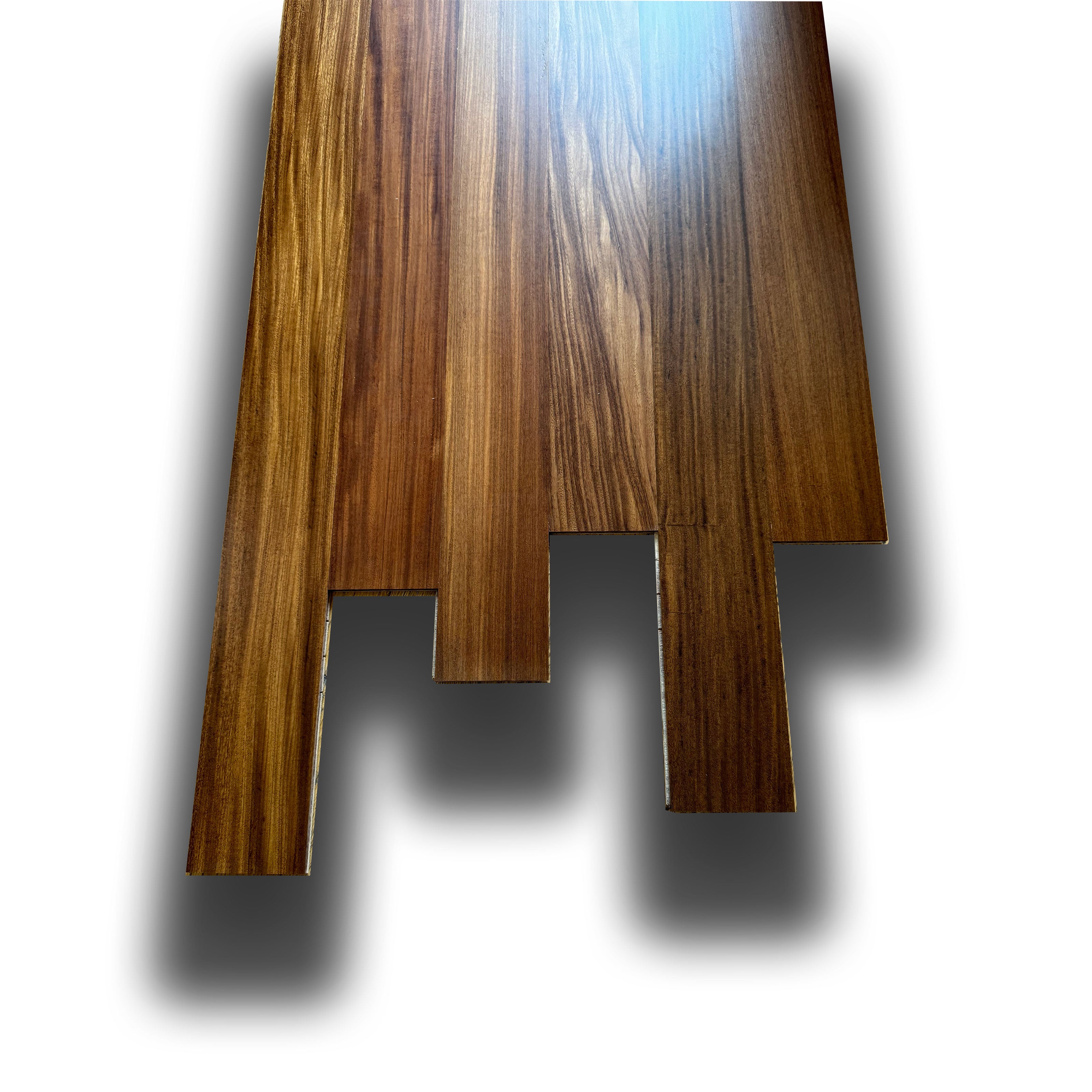 €33,90mq * STOCK GARBELOTTO * Lotto da 104mq di Maxilistone prefinito satinato AFRORMOSIA 10x90x500/1000 - Eternal Parquet