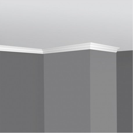 €0,49ml *** STOCK *** Pacco da 300ml di cornice decorativa in polistirene compatto XPS 35X35x2000 LD35C/K35 - Eternal Parquet