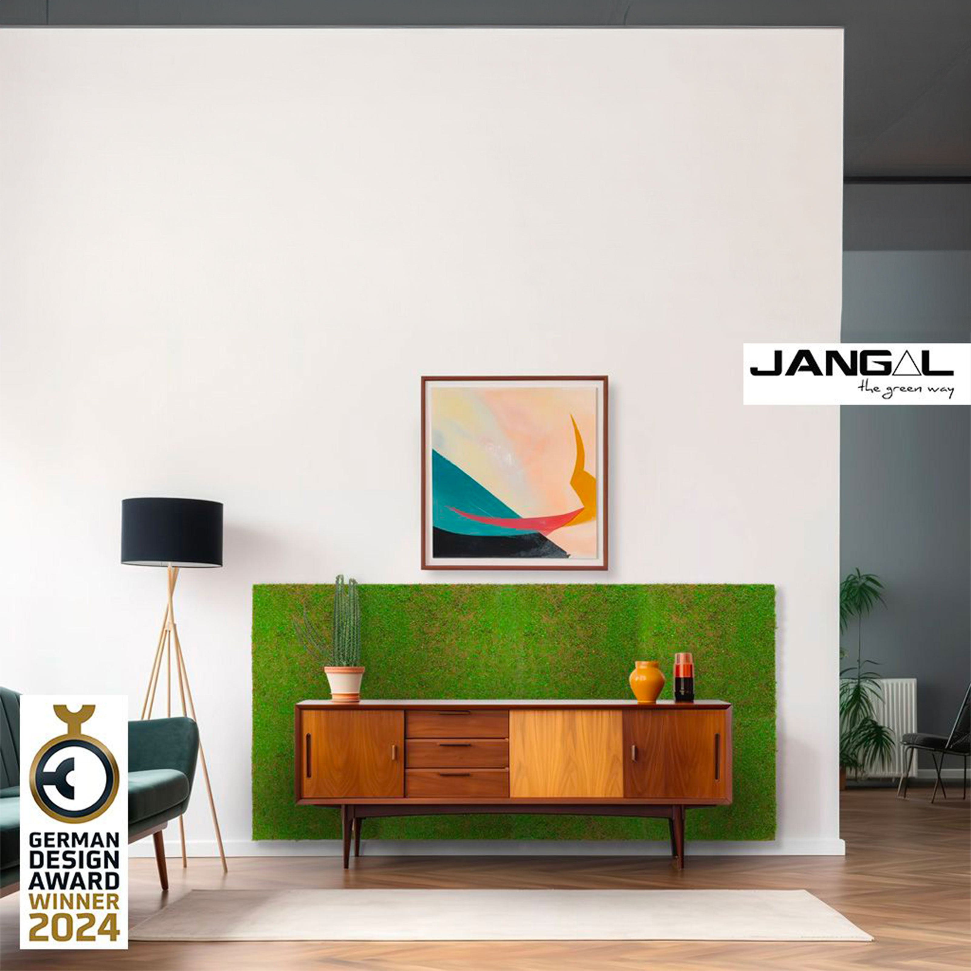 JANGAL Pannelli acustici Modulabili in FLORA sintetica ULTRAREALISTICA 52x52cm mod. LIGHT GREEN COCONUT - Eternal Parquet