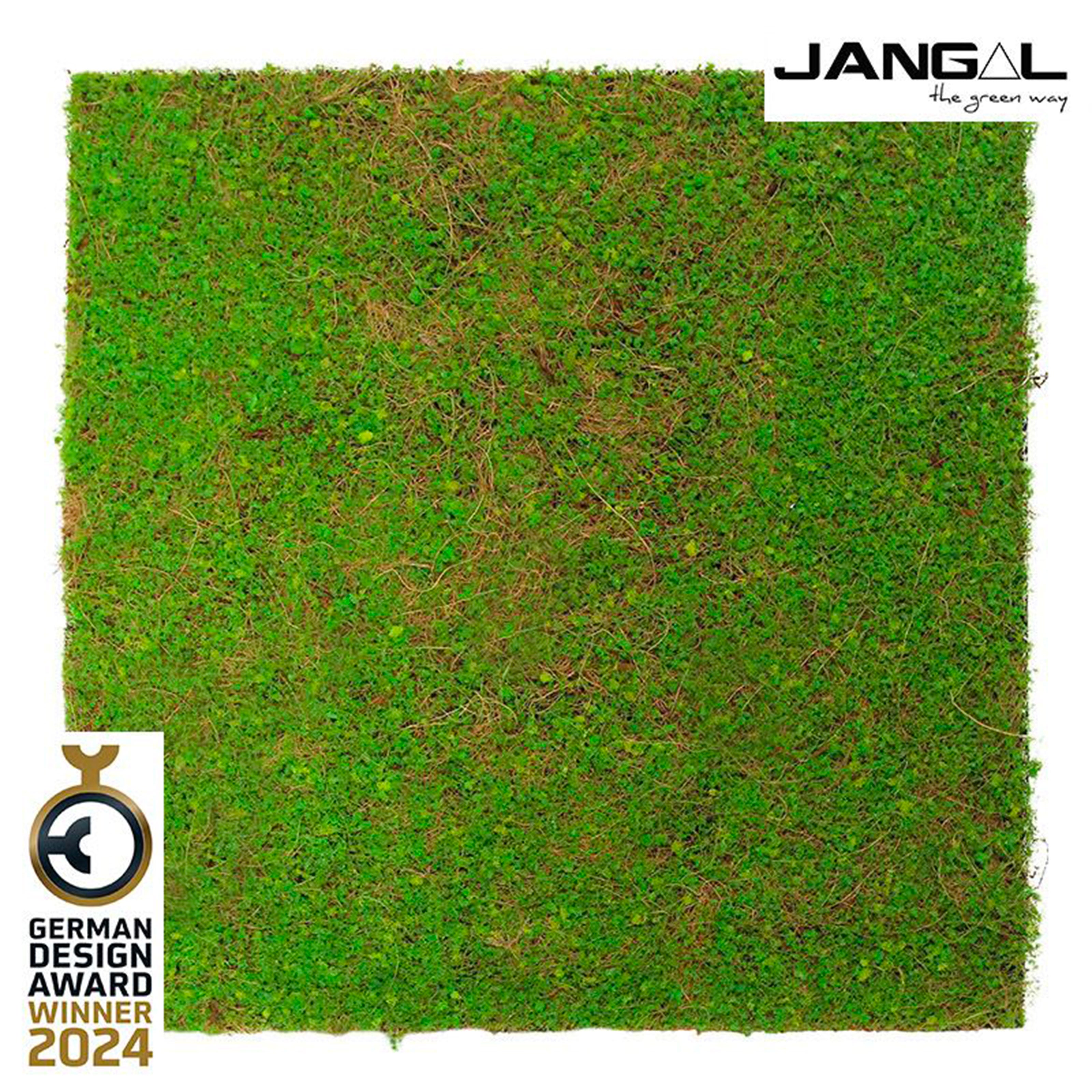 JANGAL Pannelli acustici Modulabili in FLORA sintetica ULTRAREALISTICA 52x52cm mod. LIGHT GREEN COCONUT - Eternal Parquet