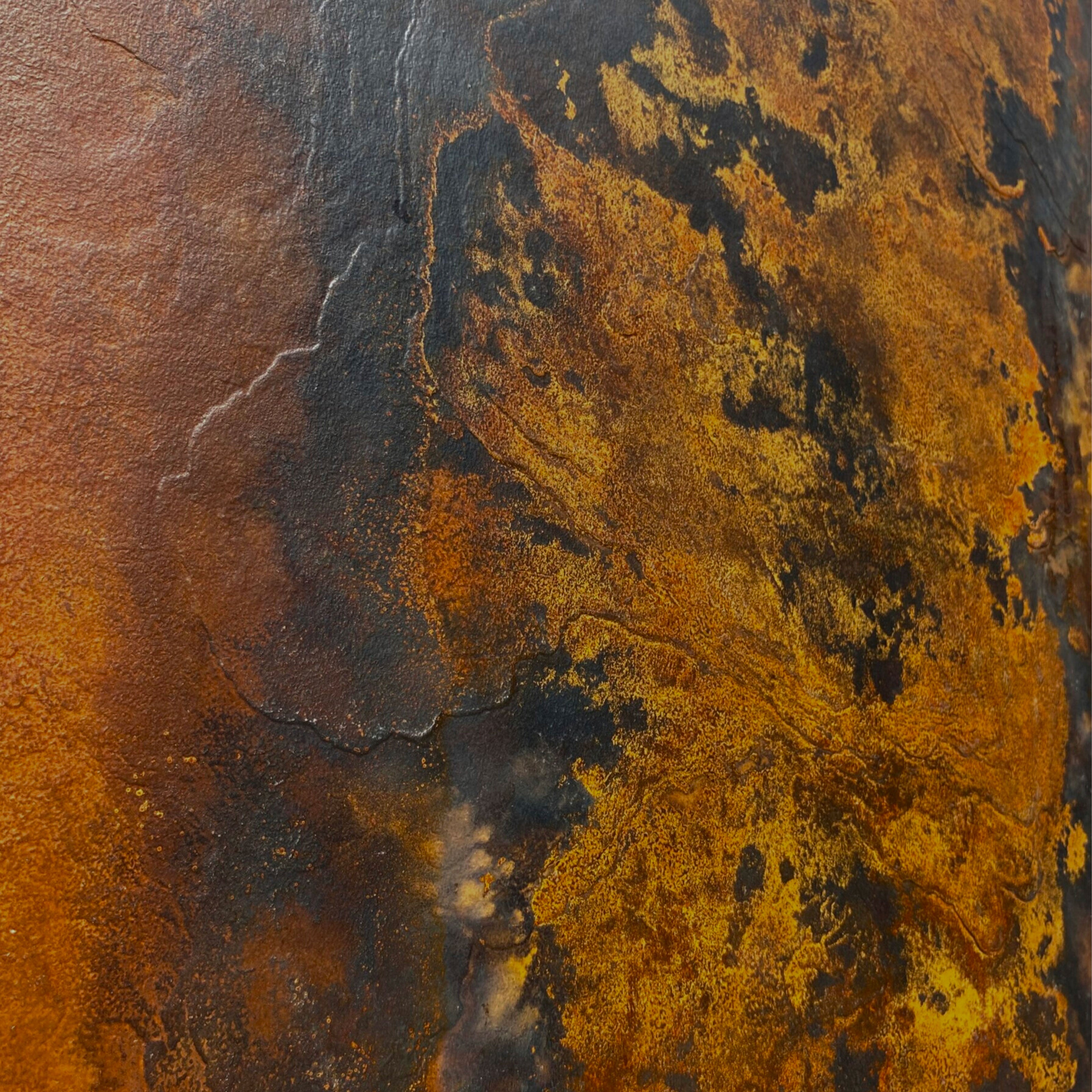 pannello rivoluzionario di Rivestimento interno-esterno in VERA PIETRA CORTEN flessibile 305x122x0,3cm NERO - Eternal Parquet