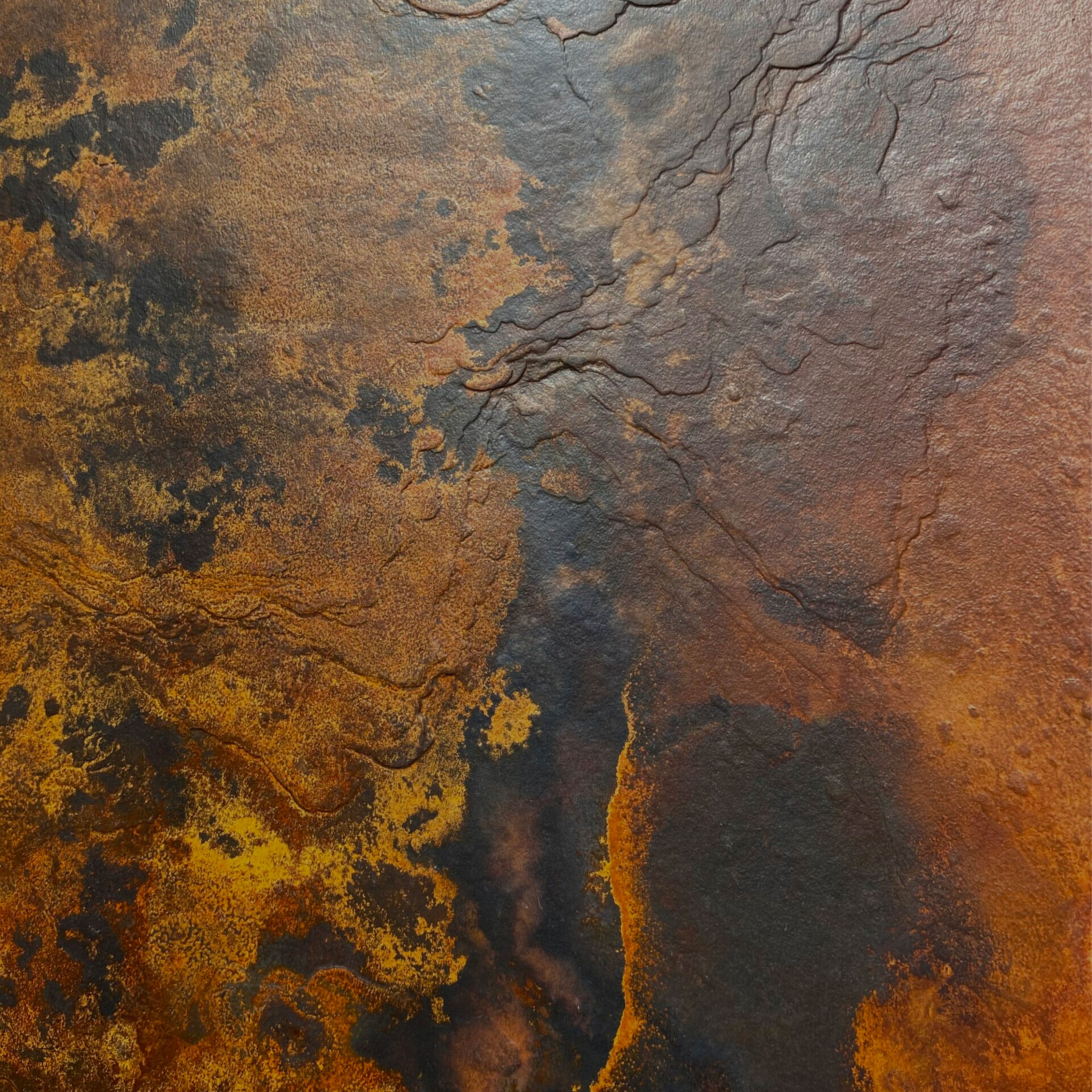 pannello rivoluzionario di Rivestimento interno-esterno in VERA PIETRA CORTEN flessibile 305x122x0,3cm NERO - Eternal Parquet