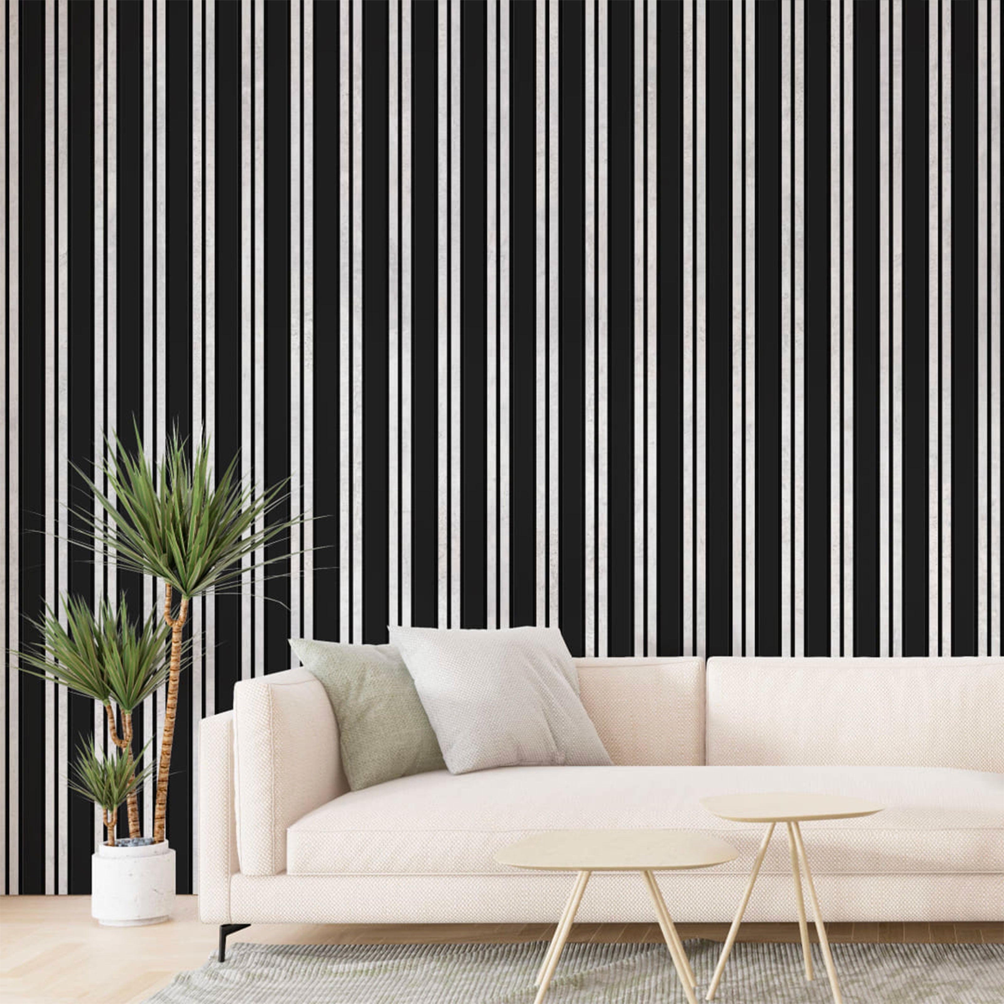 Pannello ACUSTICO arrotolabile (1,66mq) a Lamelli in Fibra di legno mis. 9x600x2780mm BLACK + CHICAGO - Eternal Parquet