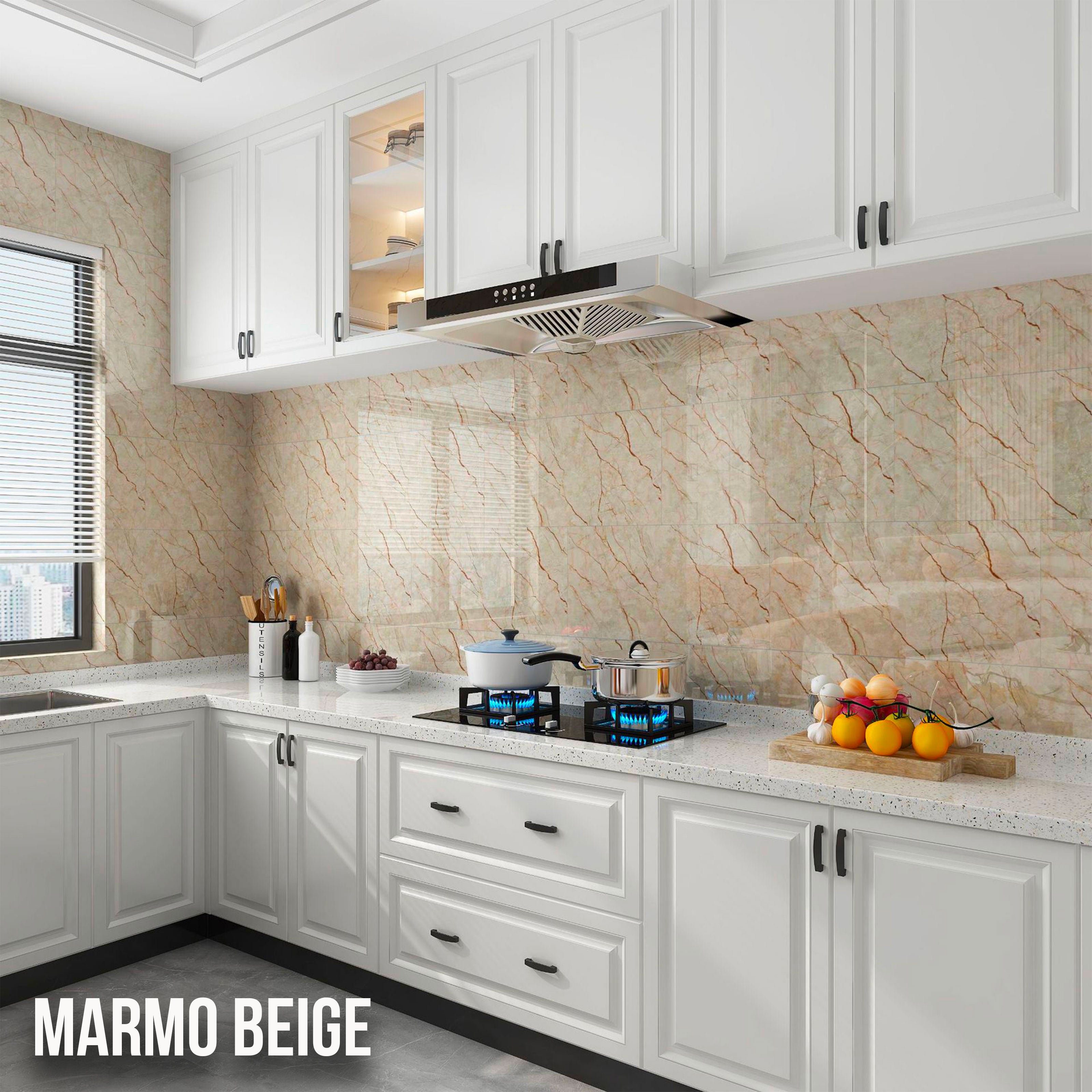 Pannelli in PVC Autoadesivi Effetto Marmo/Granito 60x30xcm Lussuosi, isolanti, idrorepellenti, ignifughi - Eternal Parquet