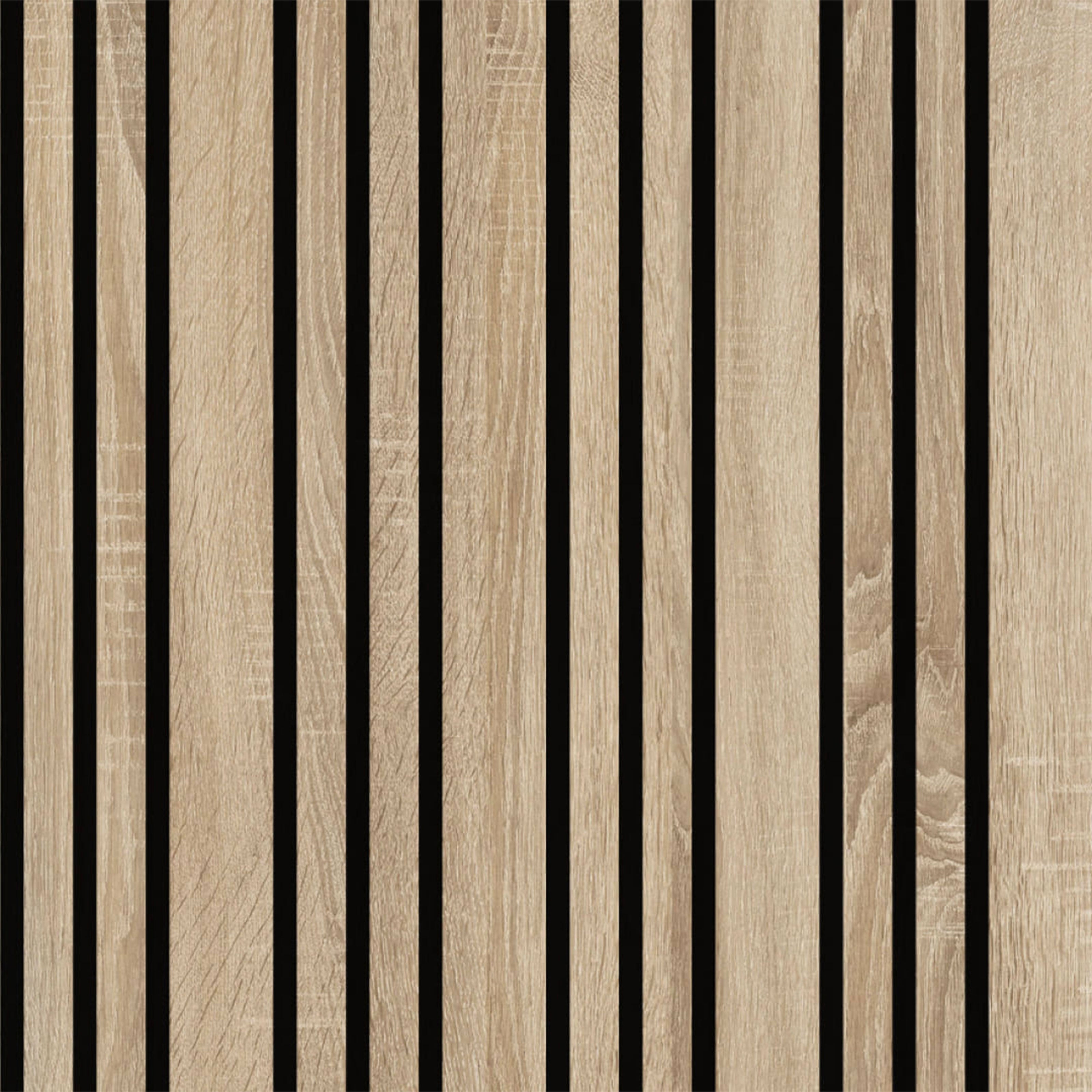 Pannello ACUSTICO arrotolabile (1,66mq) a Lamelli in Fibra di legno mis. 9x600x2780mm NATURALE - Eternal Parquet