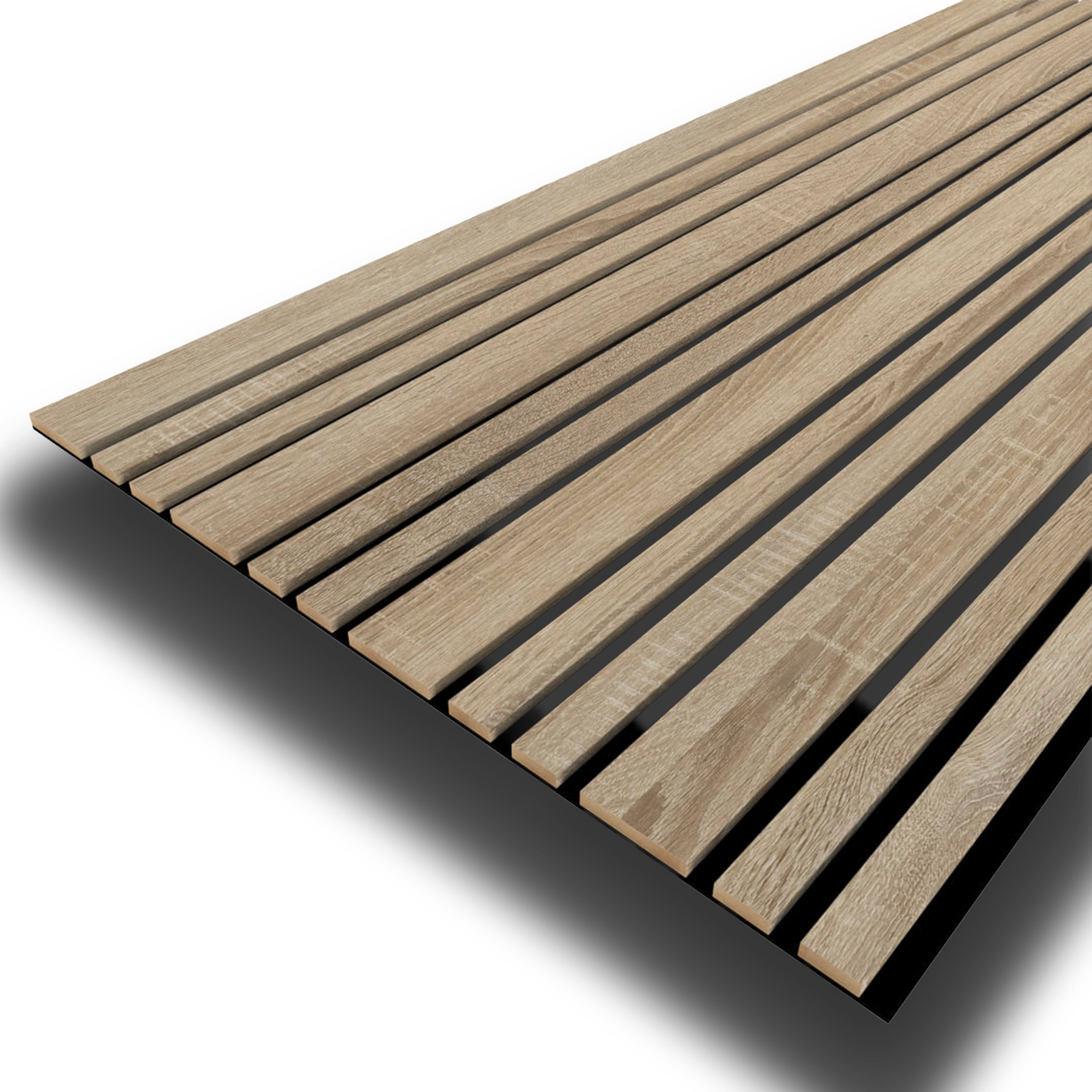 Pannello ACUSTICO arrotolabile (1,66mq) a Lamelli in Fibra di legno mis. 9x600x2780mm NATURALE - Eternal Parquet