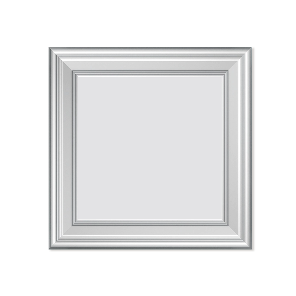 Pannello Bianco completo per boiserie 55x55x1,9cm con cornice in Duropolimero e riempimento in cartongesso - Eternal Parquet