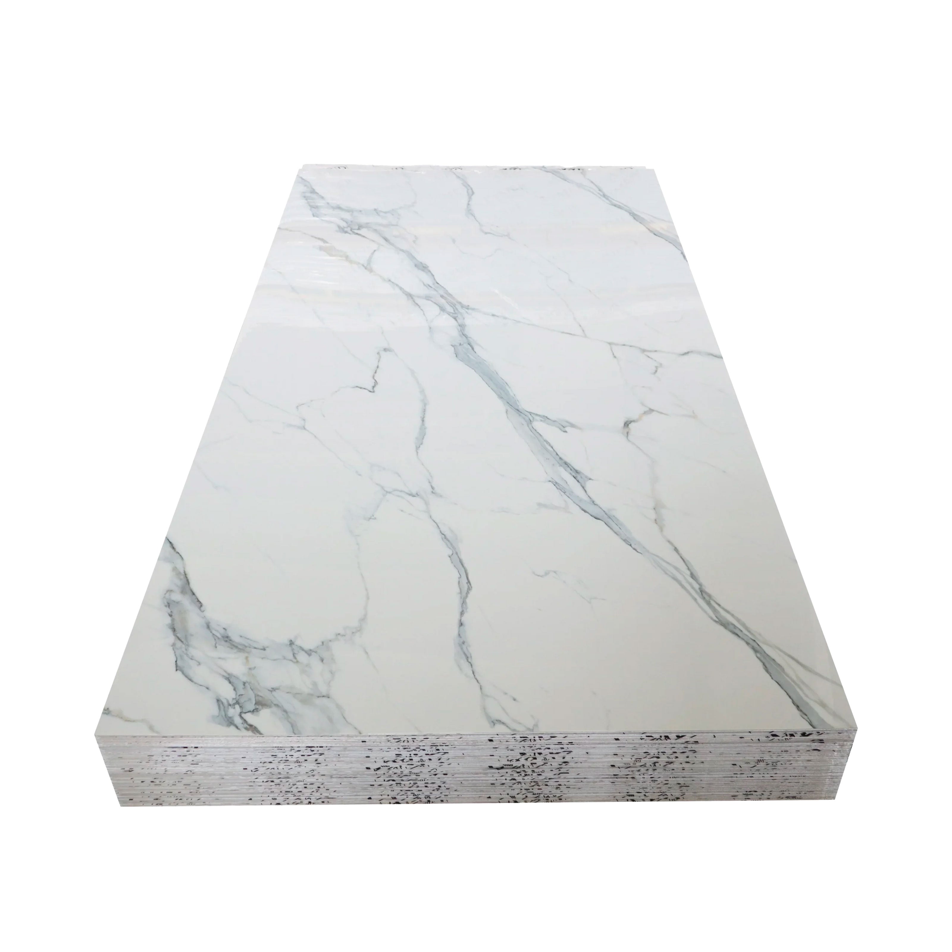 Pacco da n.4pz (2,9mq) Pannelli rivestimento in Polimeri Ultrarealistico effetto Marmo lucido 1220x600x4mm mod.POMPEI - Eternal Parquet