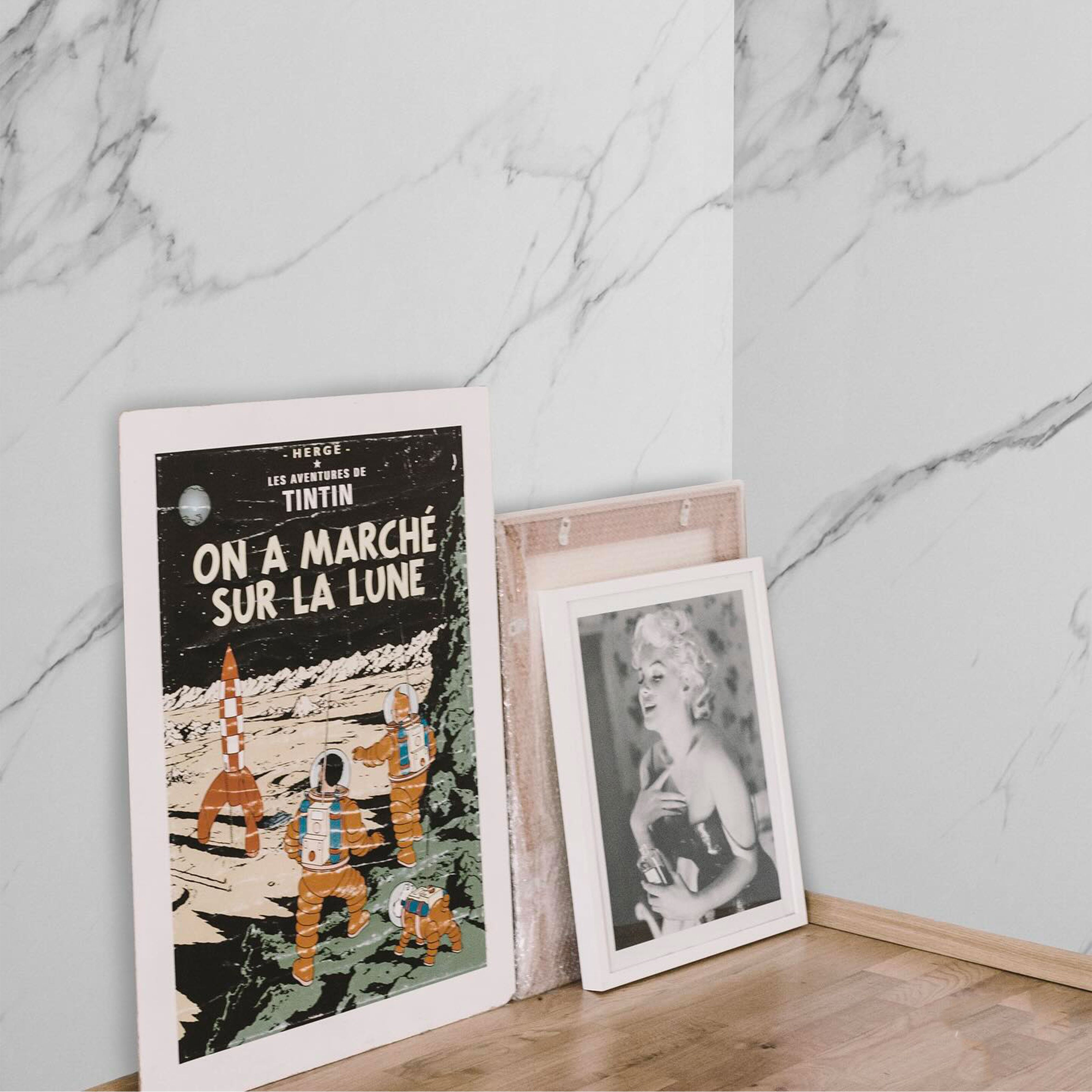 Pacco da n.4pz (2,9mq) Pannelli rivestimento in Polimeri Ultrarealistico effetto Marmo lucido 1220x600x4mm mod.POMPEI - Eternal Parquet