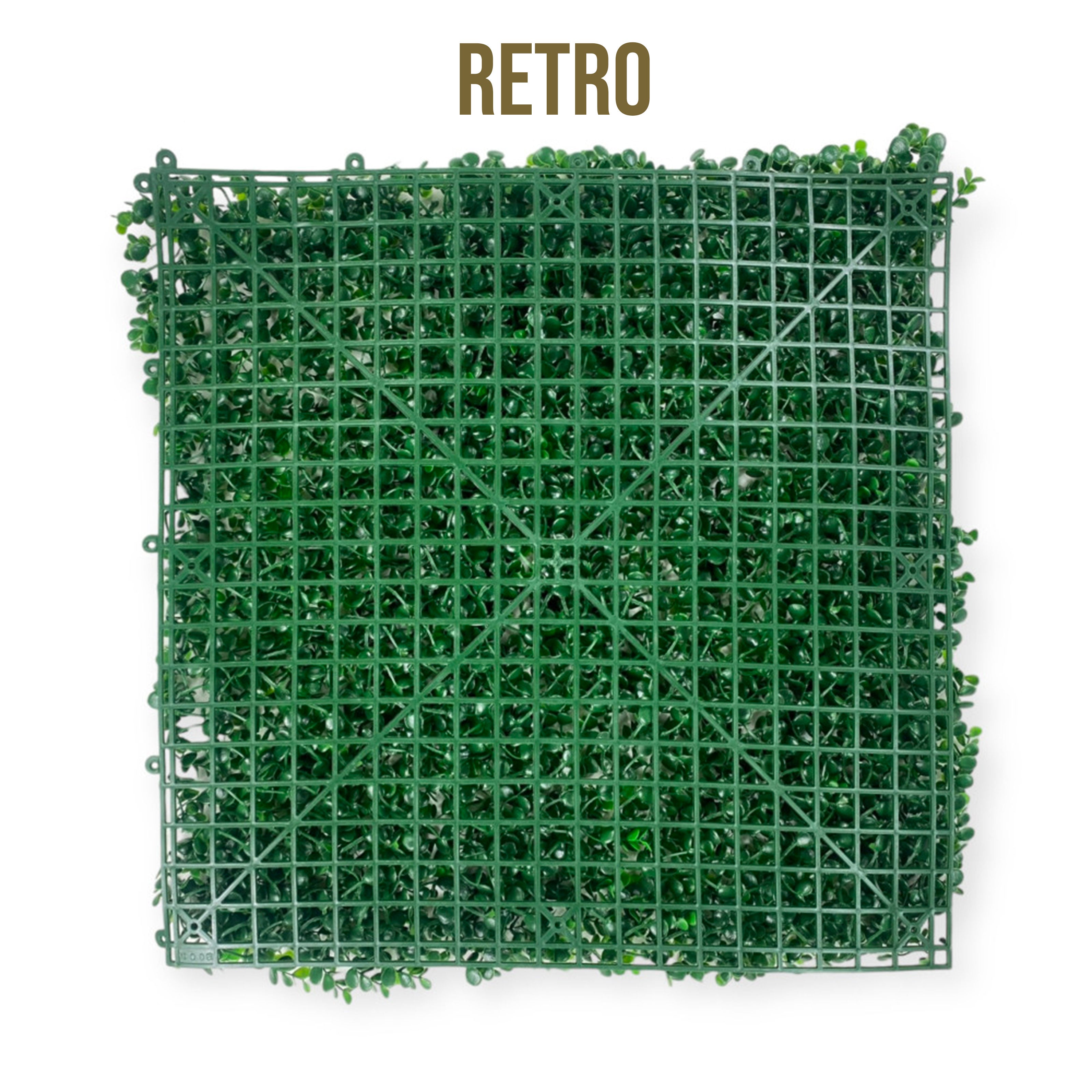 Pannelli Verde Verticale 50×50 cm Ultra-realistici e folti, per interno/esterno BOSSO E FOGLIE VIOLA - Eternal Parquet - Eternal Parquet