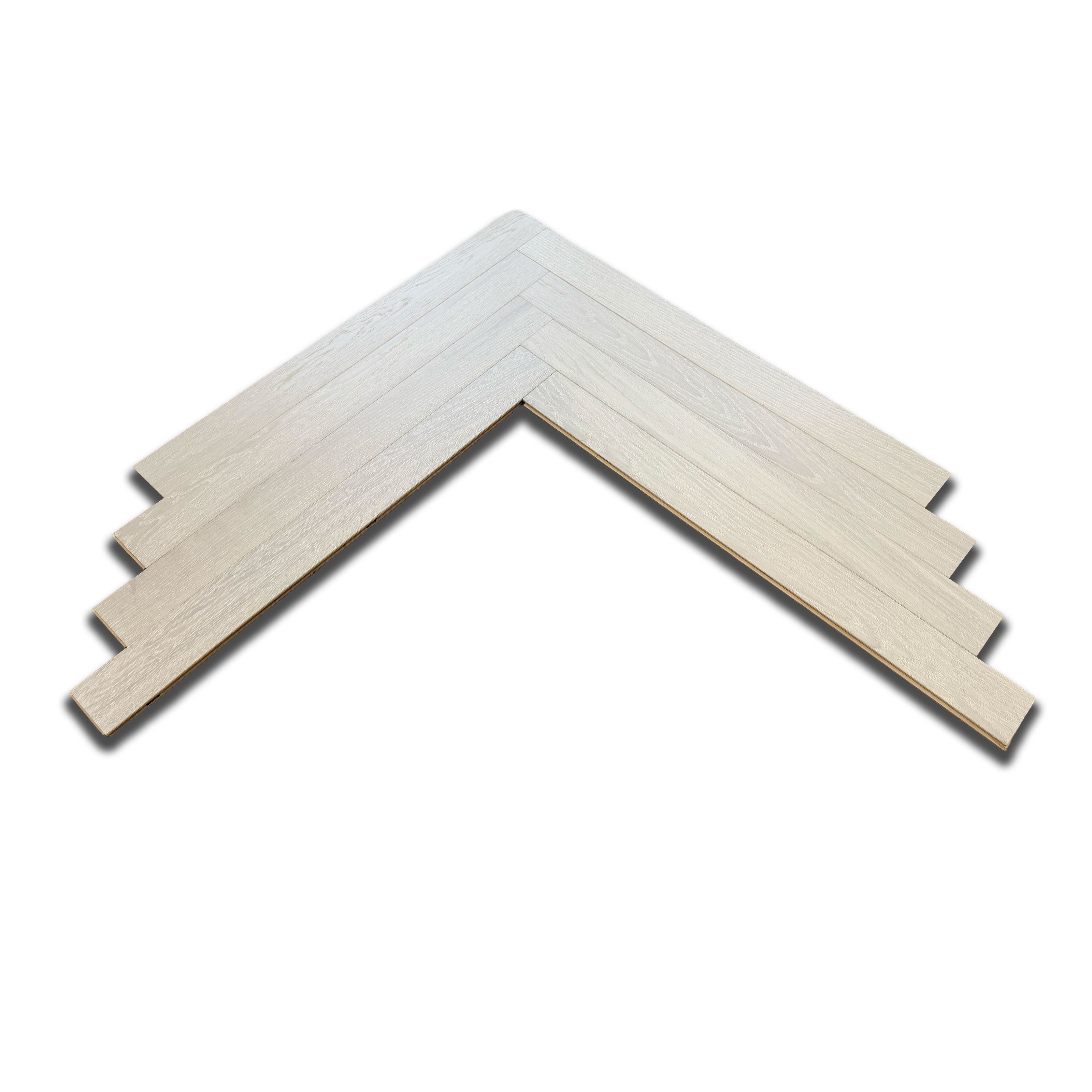 €29,99MQ *STOCK LUXURY* Lotti da 58mq Parquet ROVERE SBIANCATO spina italiana spazz. 14,5x90x900mm (3mm nobile) - Eternal Parquet