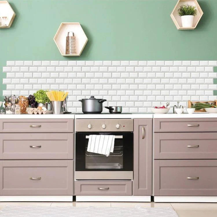 pacco da 4 Pannelli 3D Autoadesivi in PVC 30X30cm vari decori ultrarealistici ideali per bagni e cucine - Eternal Parquet