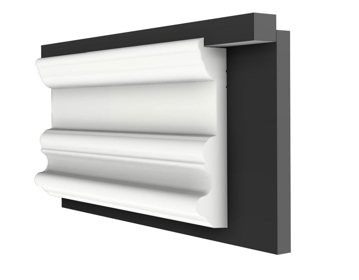 Pannello Bianco completo per boiserie 80x55x1,9cm con cornice in Duropolimero e riempimento in cartongesso - Eternal Parquet