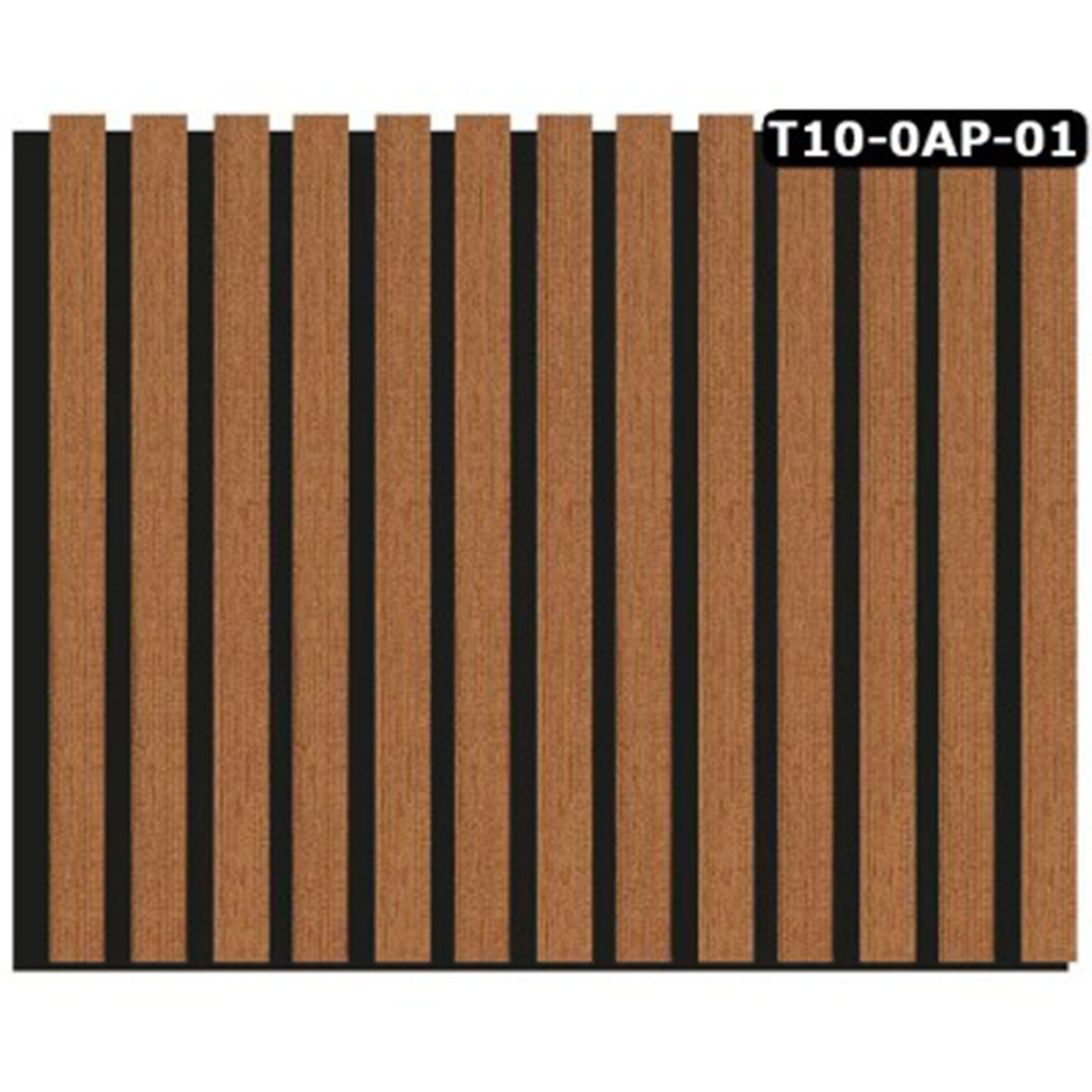 Pannello ACUSTICO Euroacustic Flex (1,65mq) a Lamelli in FIBRA DI LEGNO + feltro mis. 9x600x2750mm varie Texture - Eternal Parquet