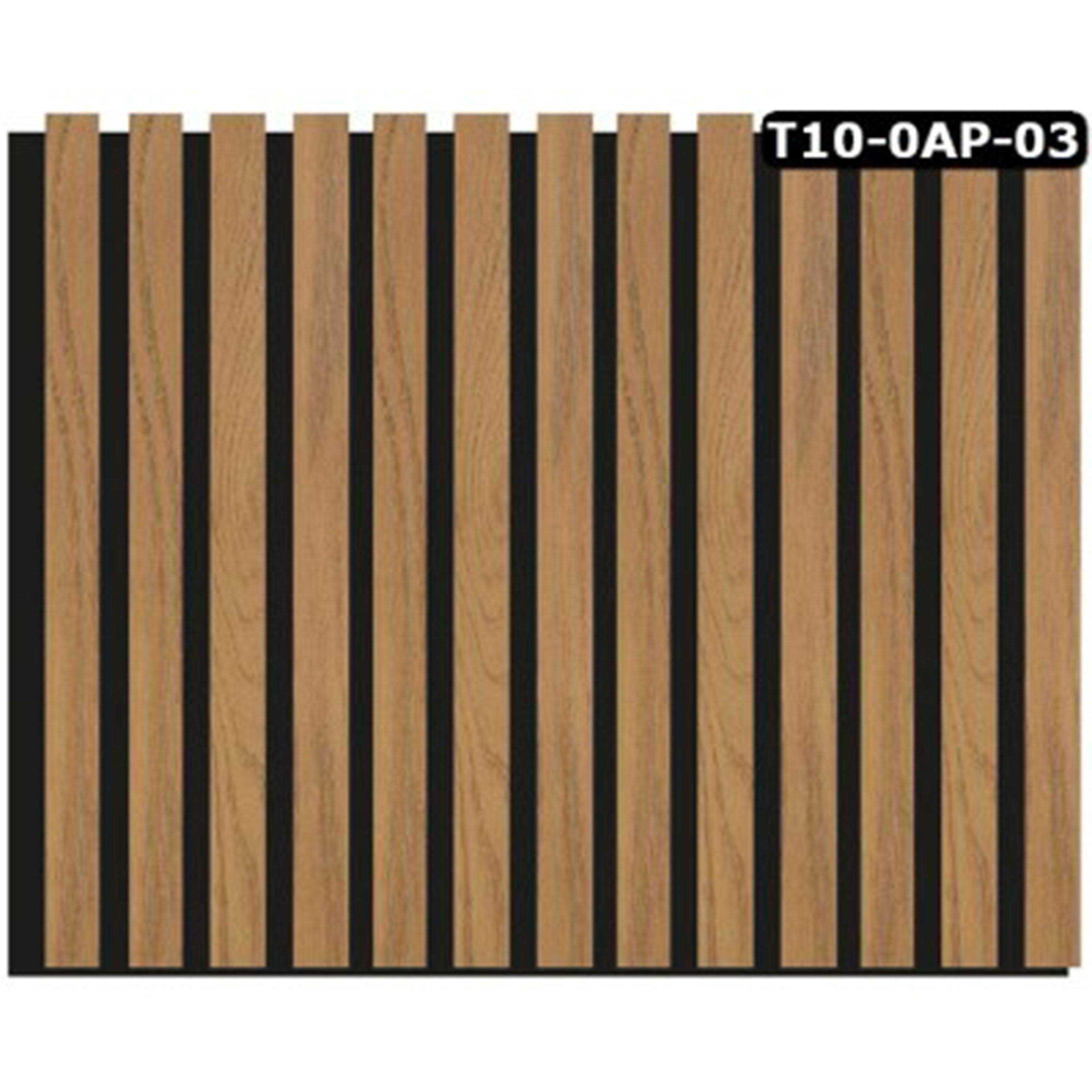 Pannello ACUSTICO Euroacustic Flex (1,65mq) a Lamelli in FIBRA DI LEGNO + feltro mis. 9x600x2750mm varie Texture - Eternal Parquet