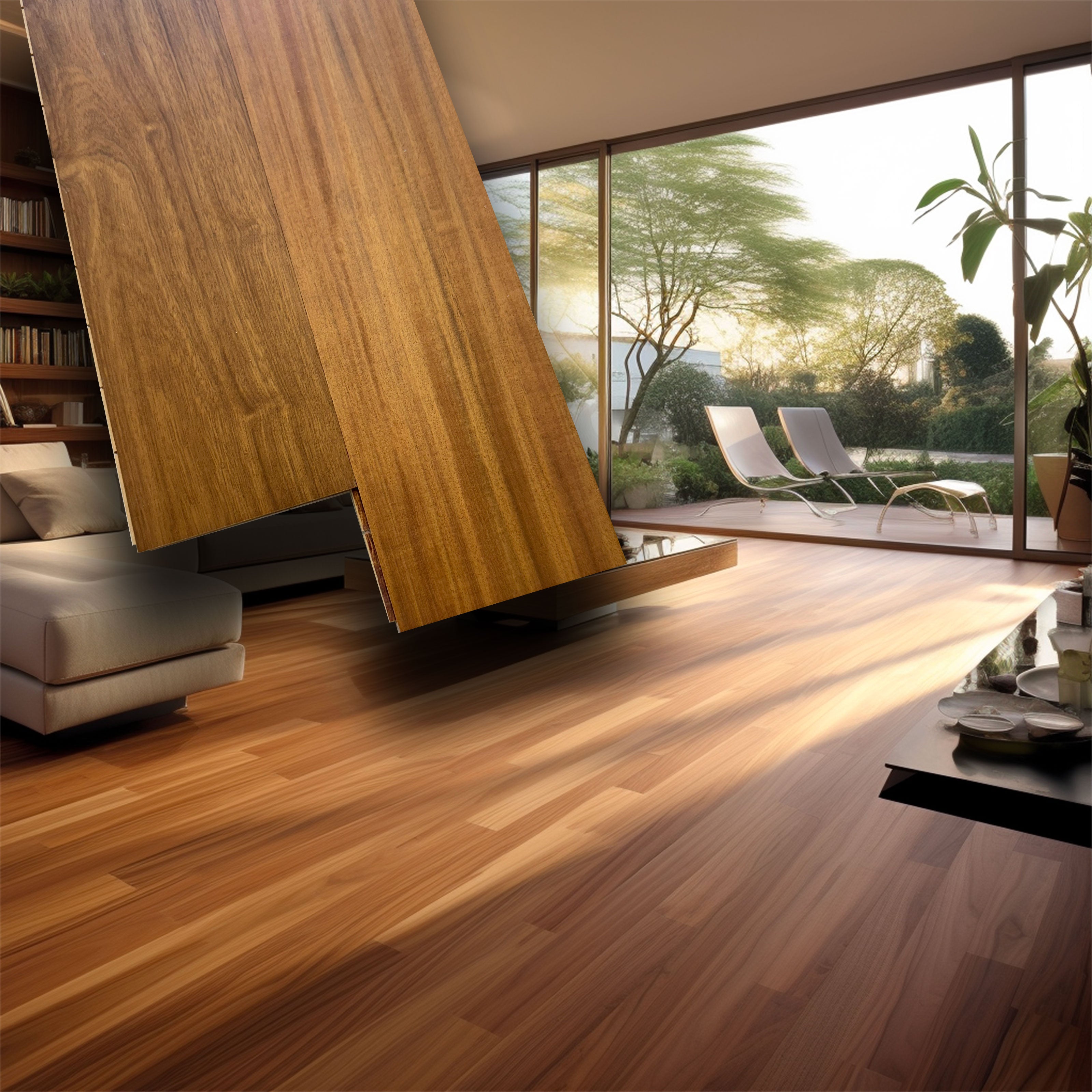 €19,90mq * STOCK GARBELOTTO * Lotto da 12mq di Maxilistone prefinito spazz. CABREUVA OLIO 10x90x500/800 Garbelotto