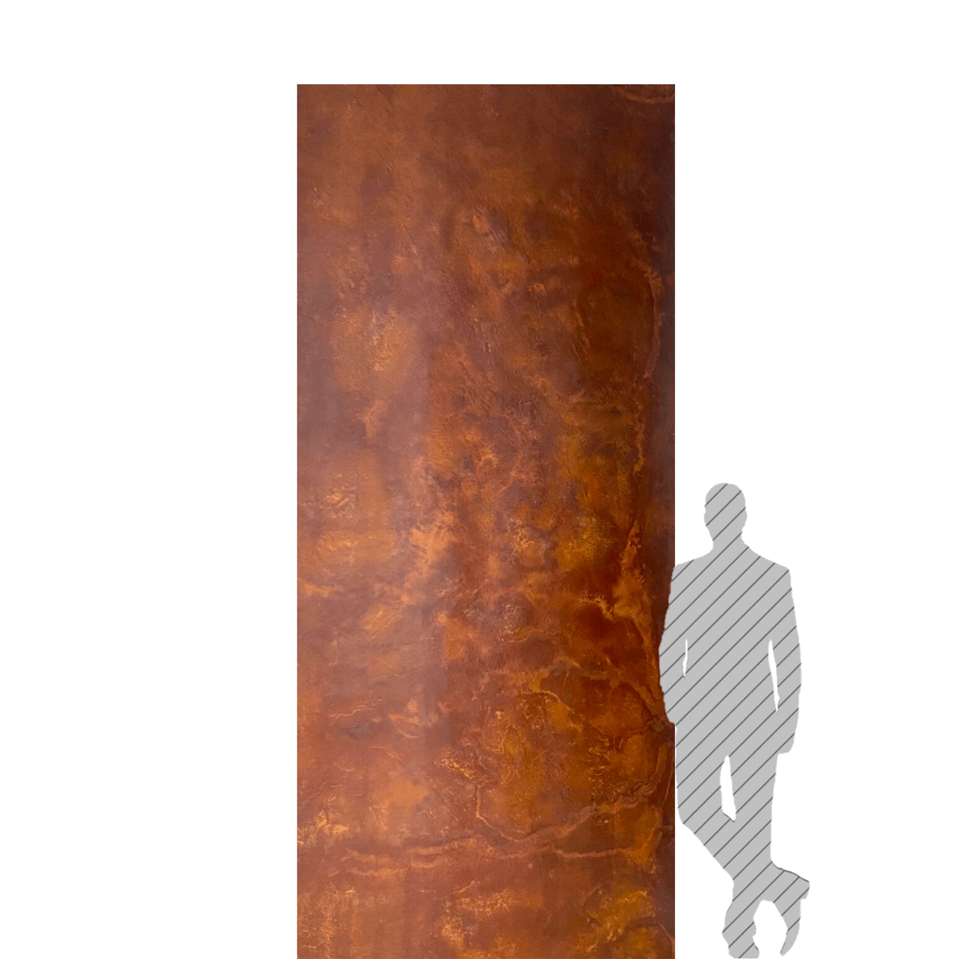 pannello rivoluzionario di Rivestimento interno-esterno in VERA PIETRA CORTEN flessibile 305x122x0,3cm Eternal Parquet