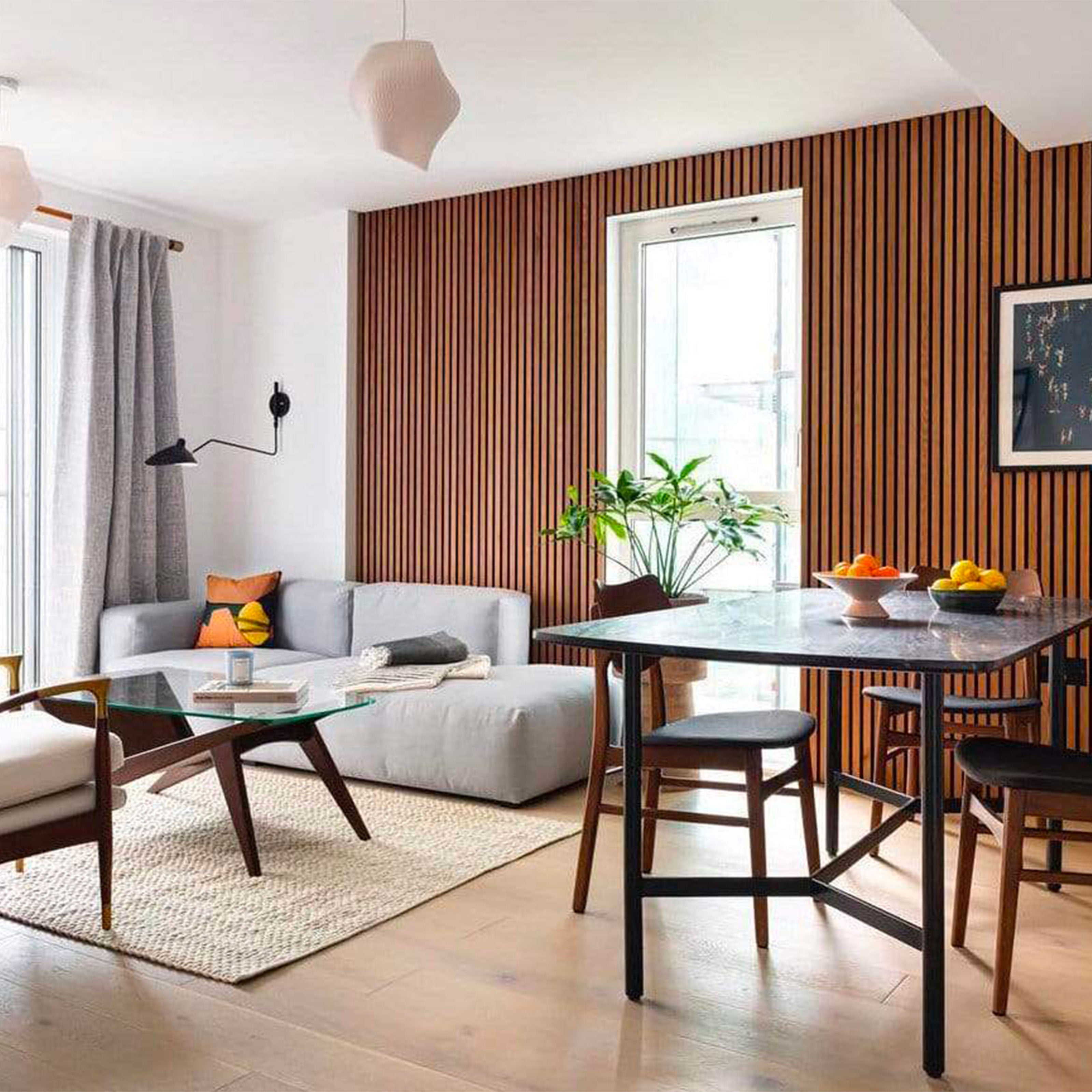 Pannello Acustico Feltro e fibra di legno Lamelli millerighe ROVERE ANTICO 120x34x1,5 - Eternal Parquet