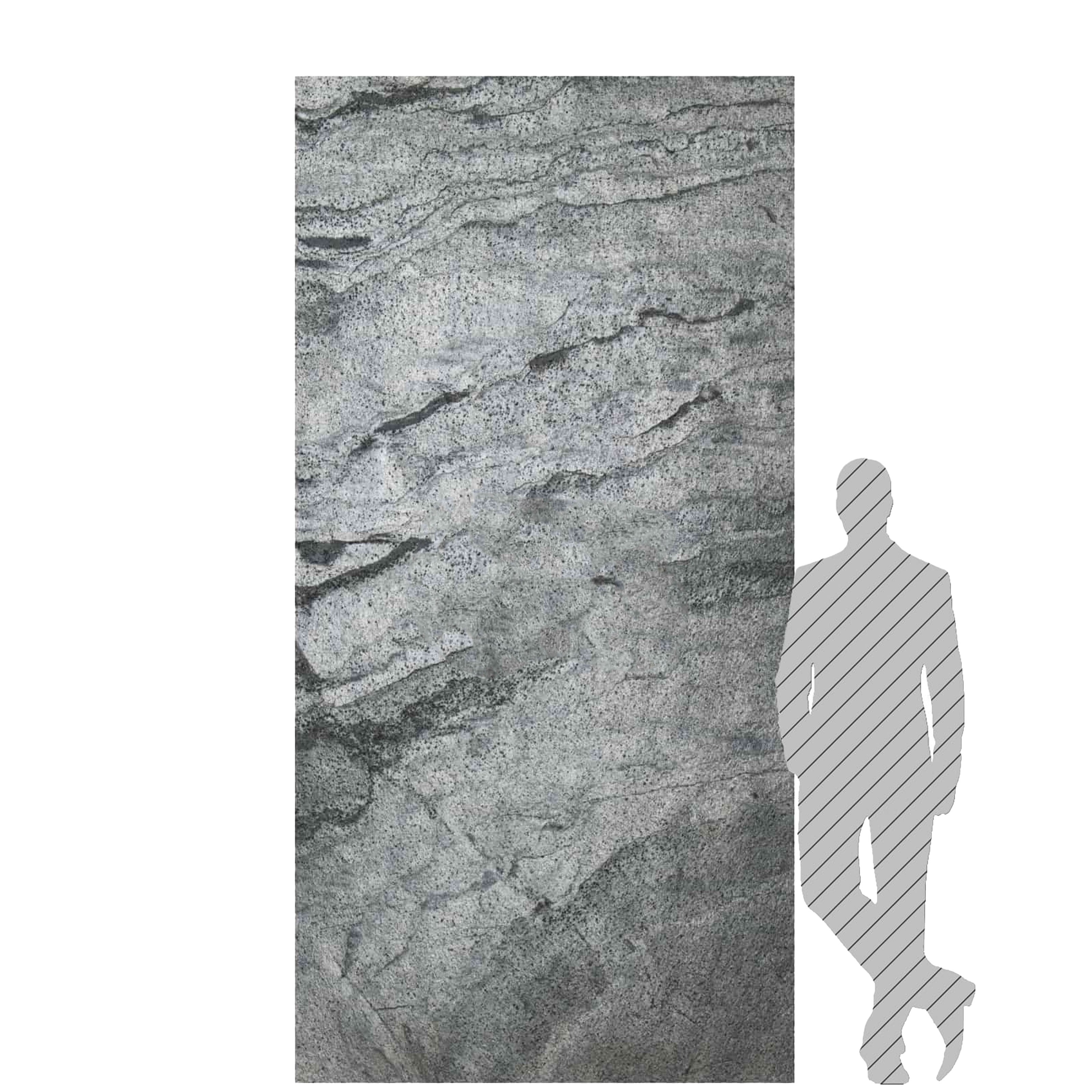 pannello rivoluzionario di Rivestimento interno-esterno in VERA PIETRA flessibile 280x122x0,3cm ANTRACITE Eternal Parquet