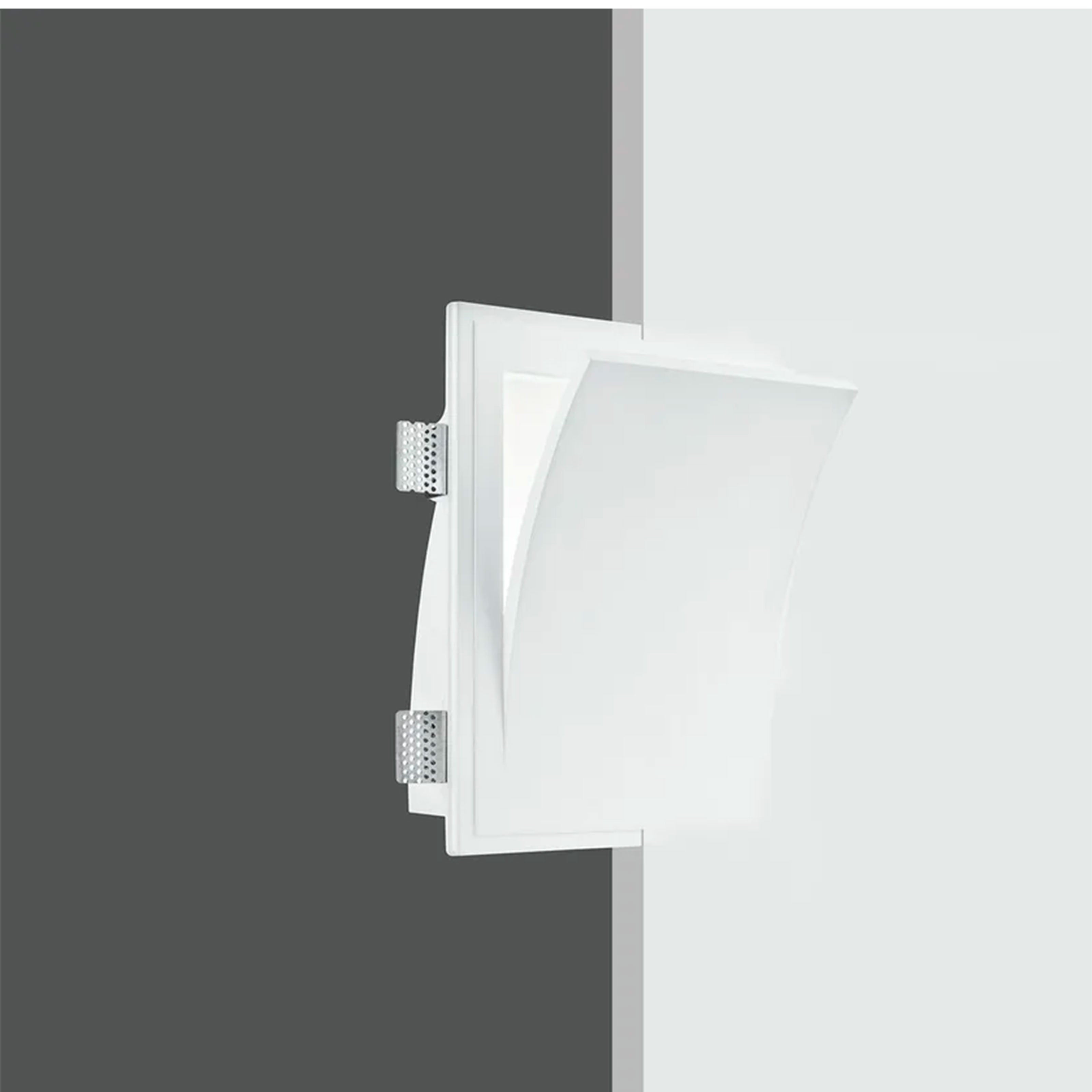 *STOCK* Portafaretto In Gesso Ceramico ad incasso 250x310x95mm 40W GU10 IP20 - Eternal Parquet