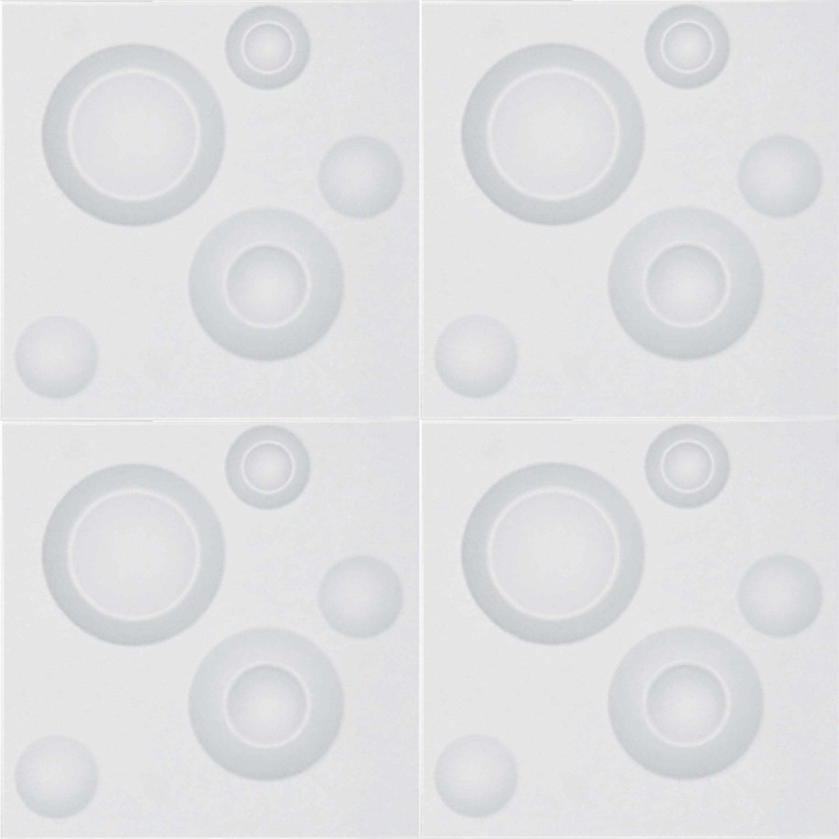 €0,79 Pannello in fibra naturale a parete 3D, rivestimento di lusso 3D 30X30cm BIANCO verniciabile BOLLE Eternal Parquet