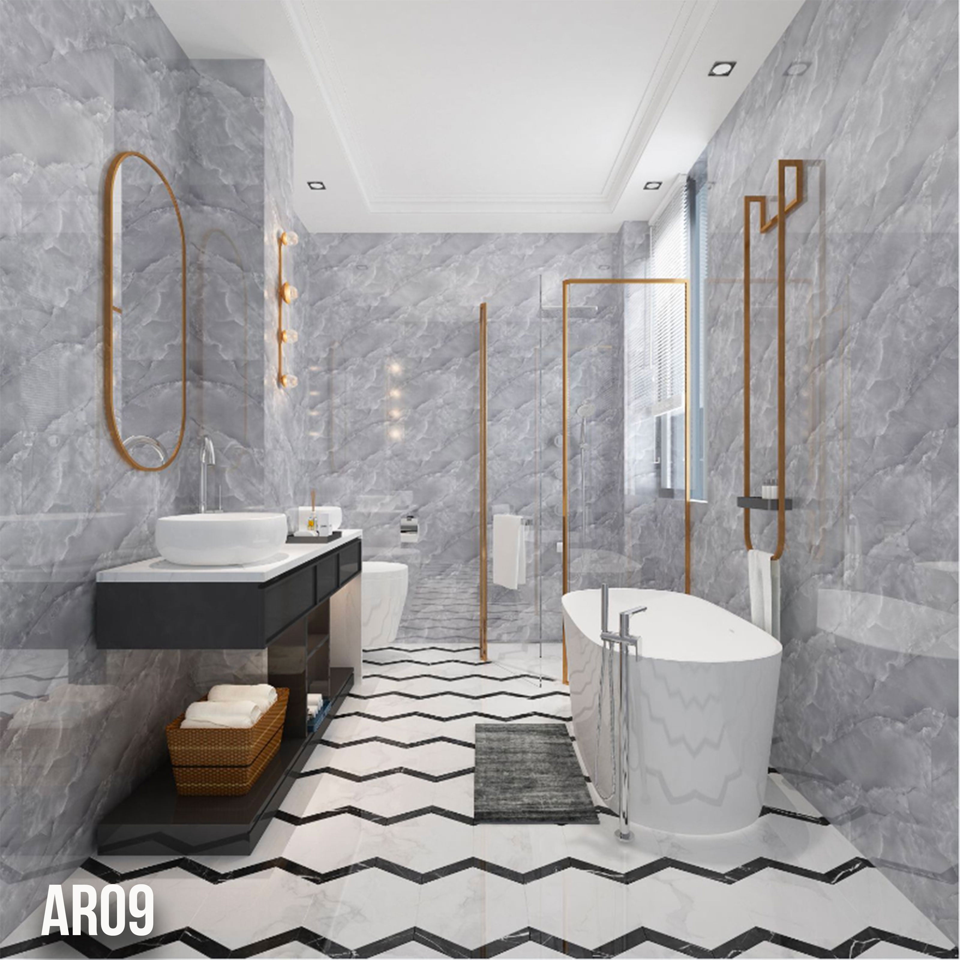 Pannelli in PVC Autoadesivi Effetto Marmo/Granito 60x30xcm Lussuosi, isolanti, idrorepellenti, ignifughi - Eternal Parquet