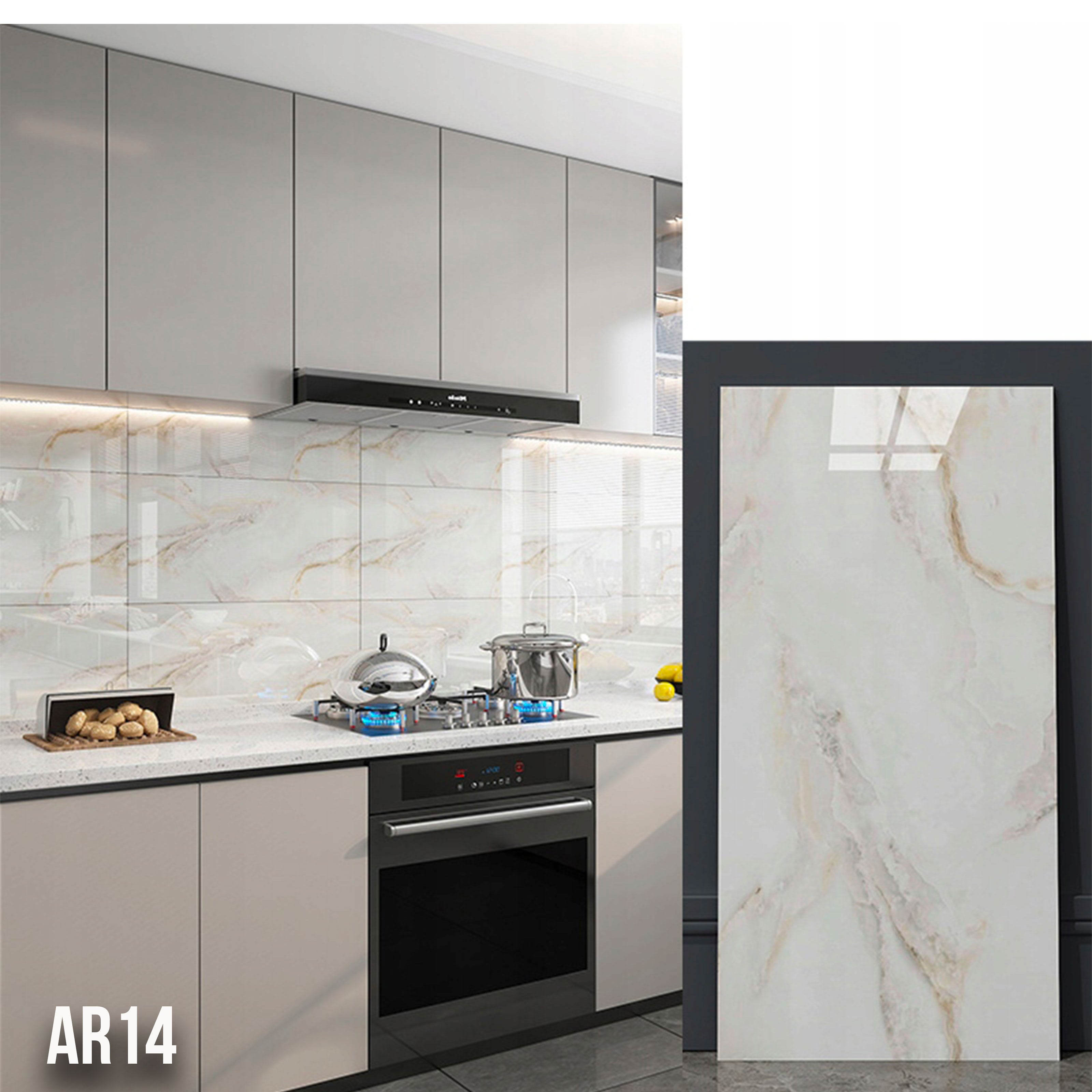 Pannelli in PVC Autoadesivi Effetto Marmo/Granito 60x30xcm Lussuosi, isolanti, idrorepellenti, ignifughi - Eternal Parquet