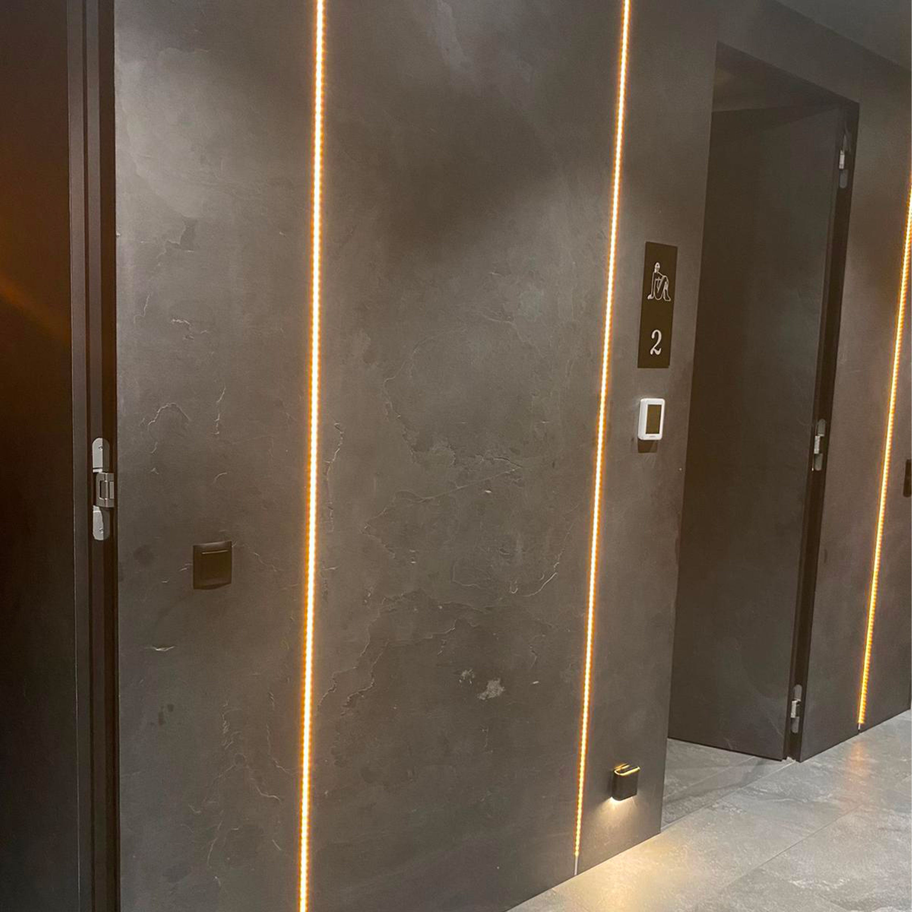 pannello rivoluzionario di Rivestimento interno-esterno in VERA PIETRA flessibile 61x122x0,3cm ARDESIA AMARO - Eternal Parquet