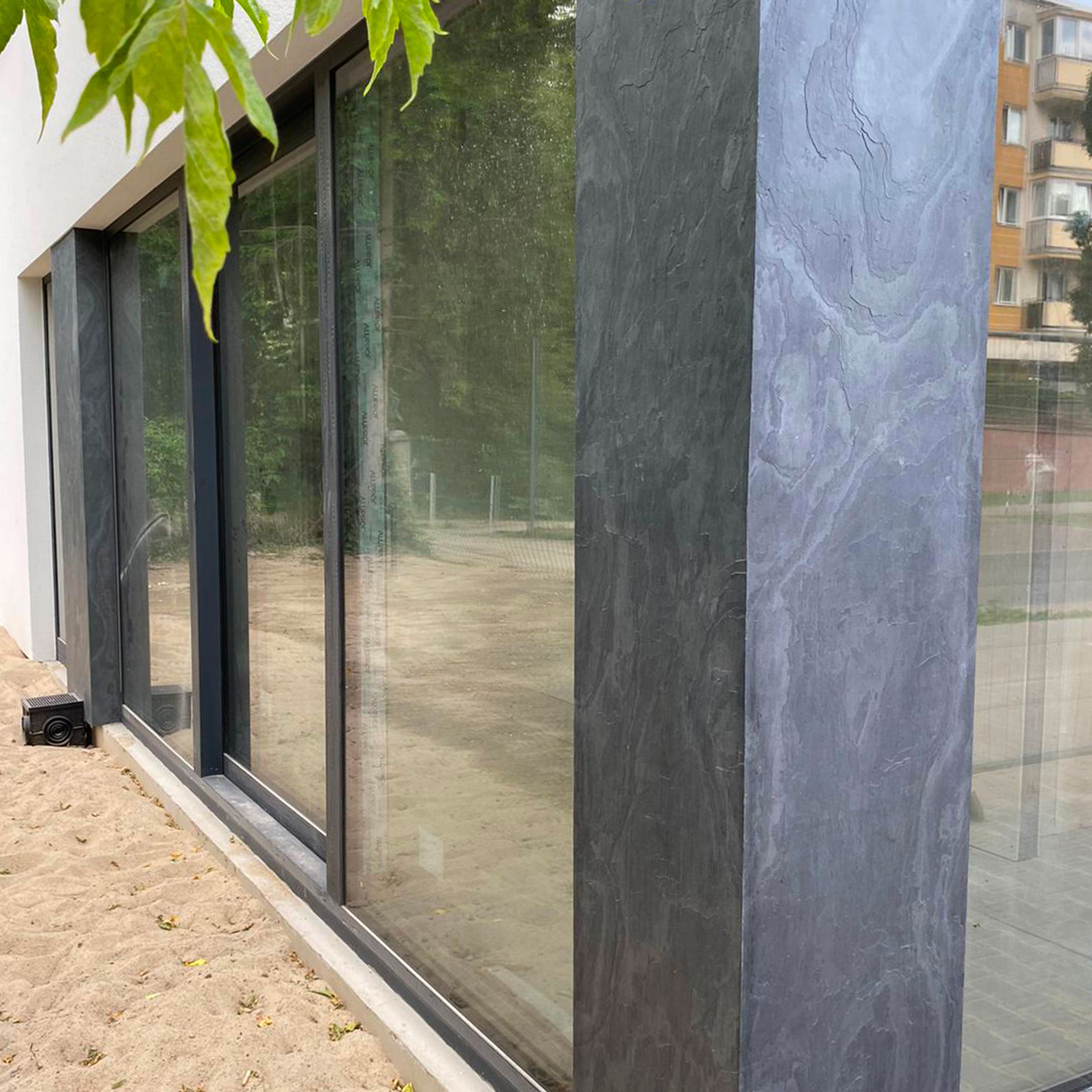 pannello rivoluzionario di Rivestimento interno-esterno in VERA PIETRA flessibile 61x122x0,3cm ARDESIA AMARO - Eternal Parquet