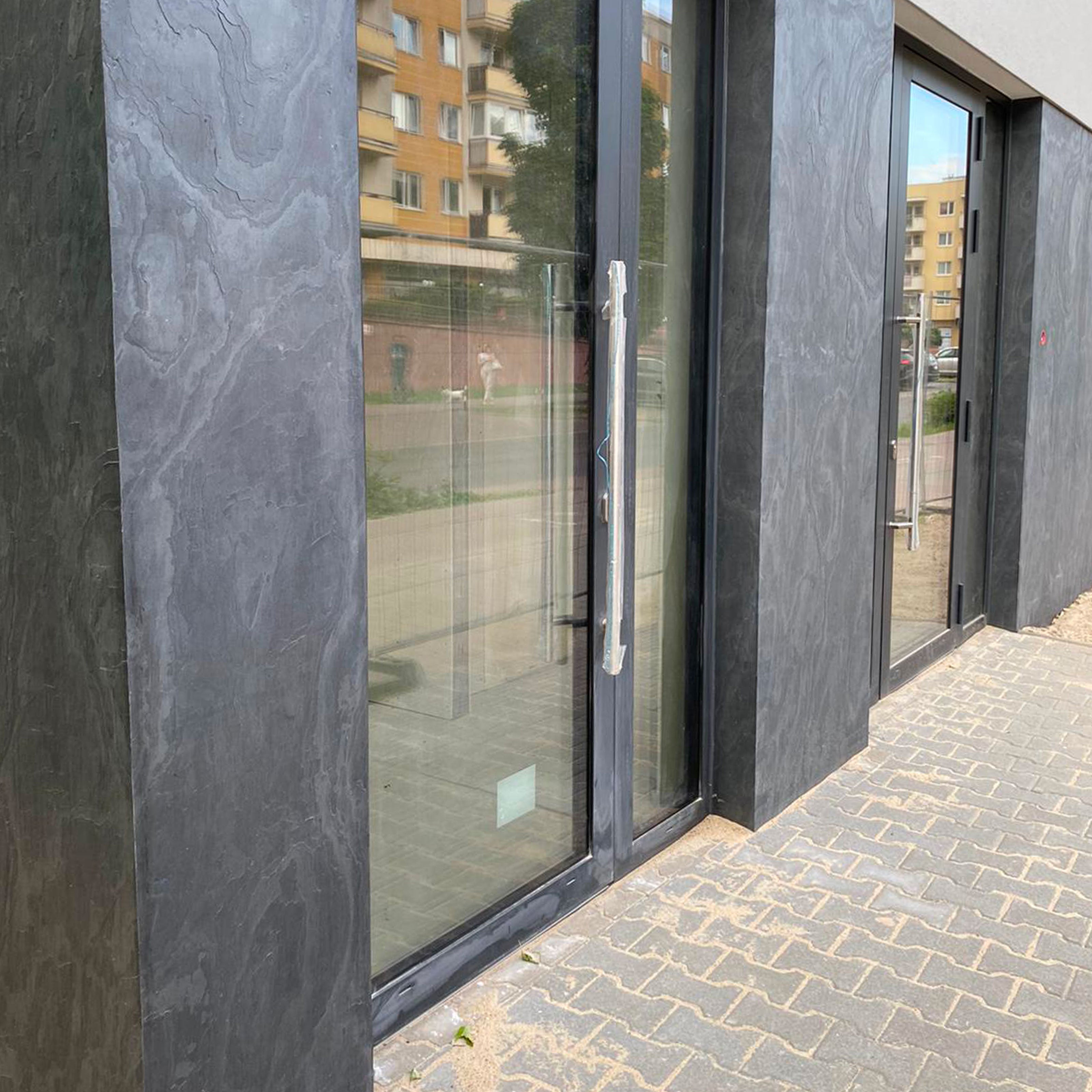 pannello rivoluzionario di Rivestimento interno-esterno in VERA PIETRA flessibile 61x122x0,3cm ARDESIA AMARO - Eternal Parquet