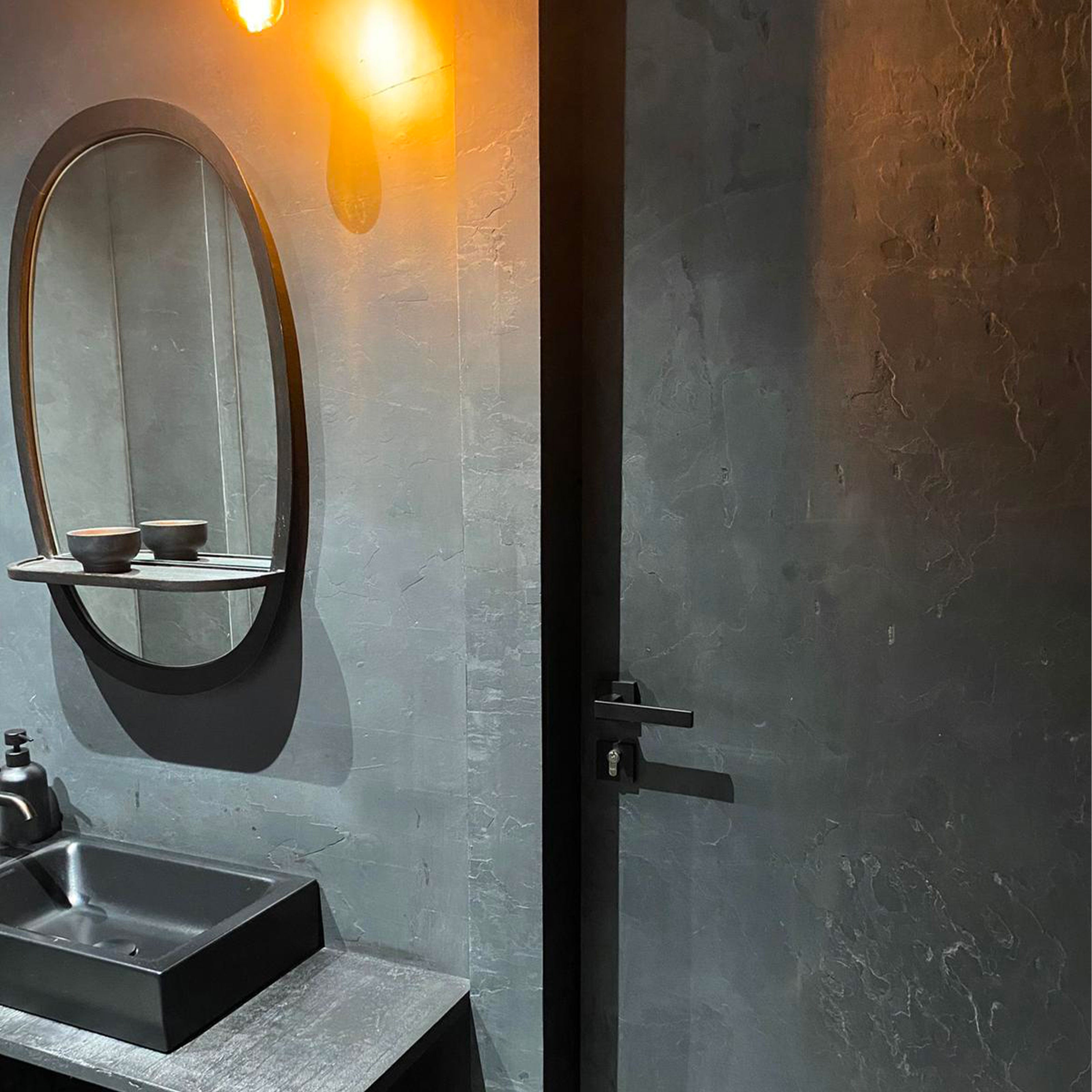 pannello rivoluzionario di Rivestimento interno-esterno in VERA PIETRA flessibile 61x122x0,3cm ARDESIA AMARO - Eternal Parquet