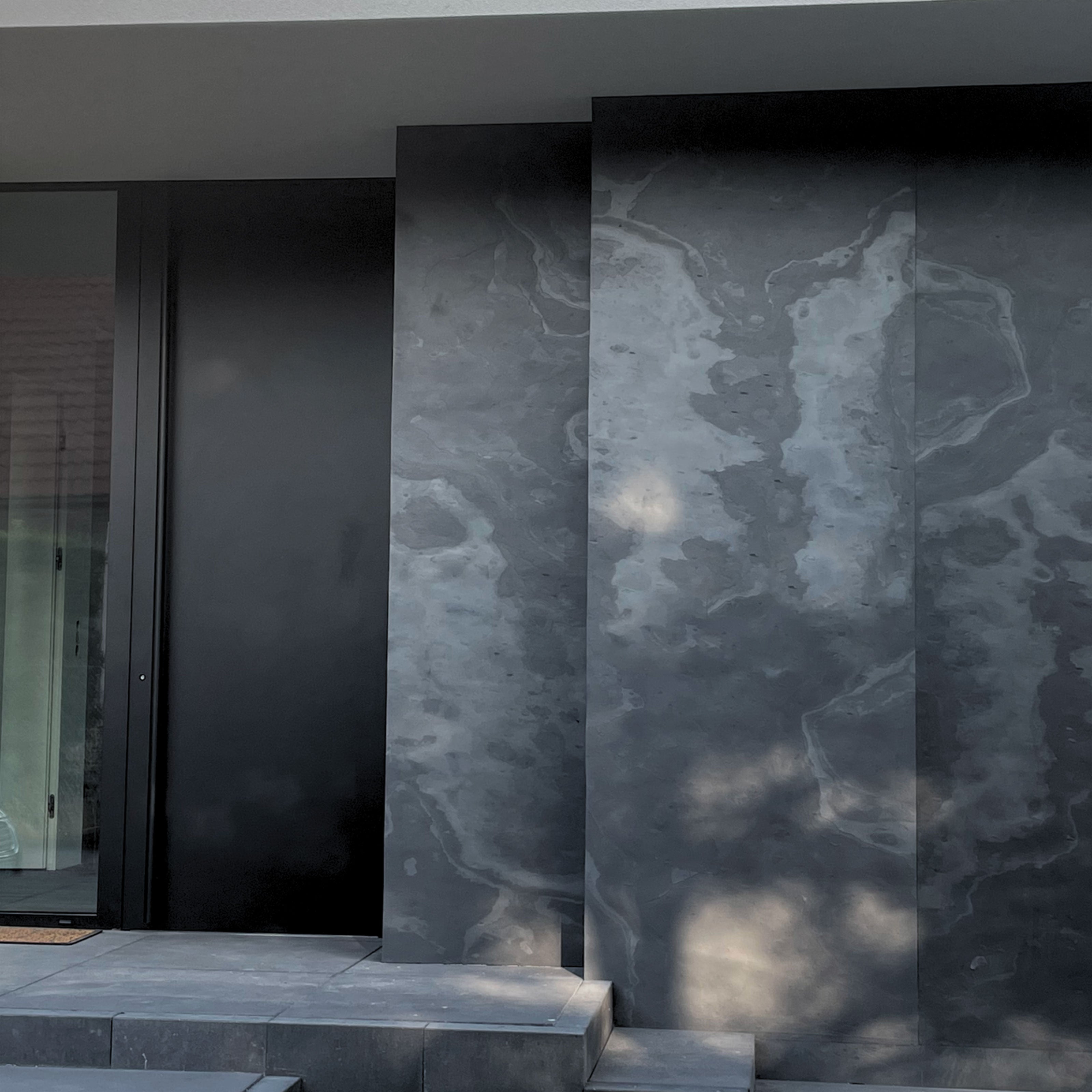 pannello rivoluzionario di Rivestimento interno-esterno in VERA PIETRA flessibile 61x122x0,3cm ARDESIA AMARO - Eternal Parquet