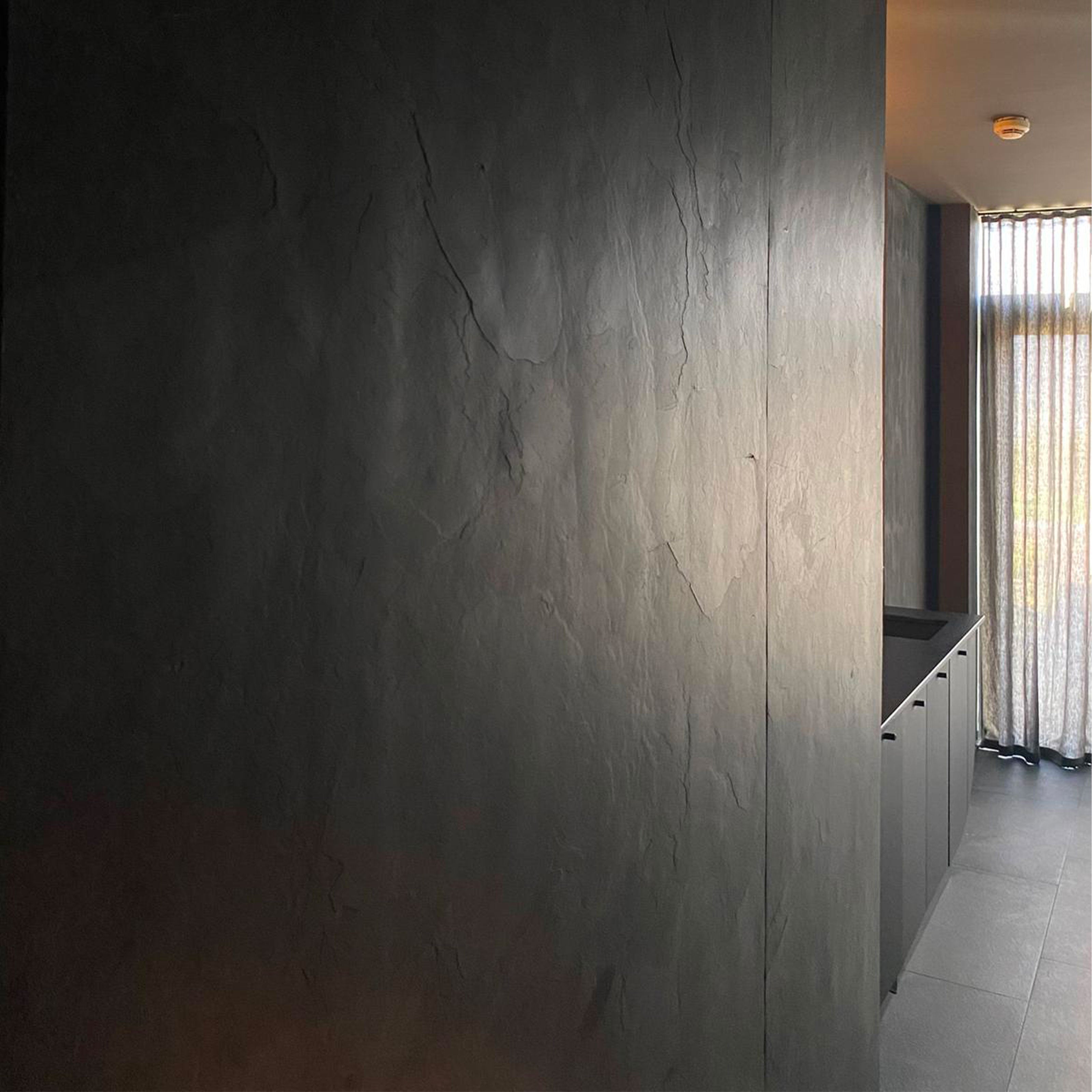 pannello rivoluzionario di Rivestimento interno-esterno in VERA PIETRA flessibile 61x122x0,3cm ARDESIA AMARO - Eternal Parquet