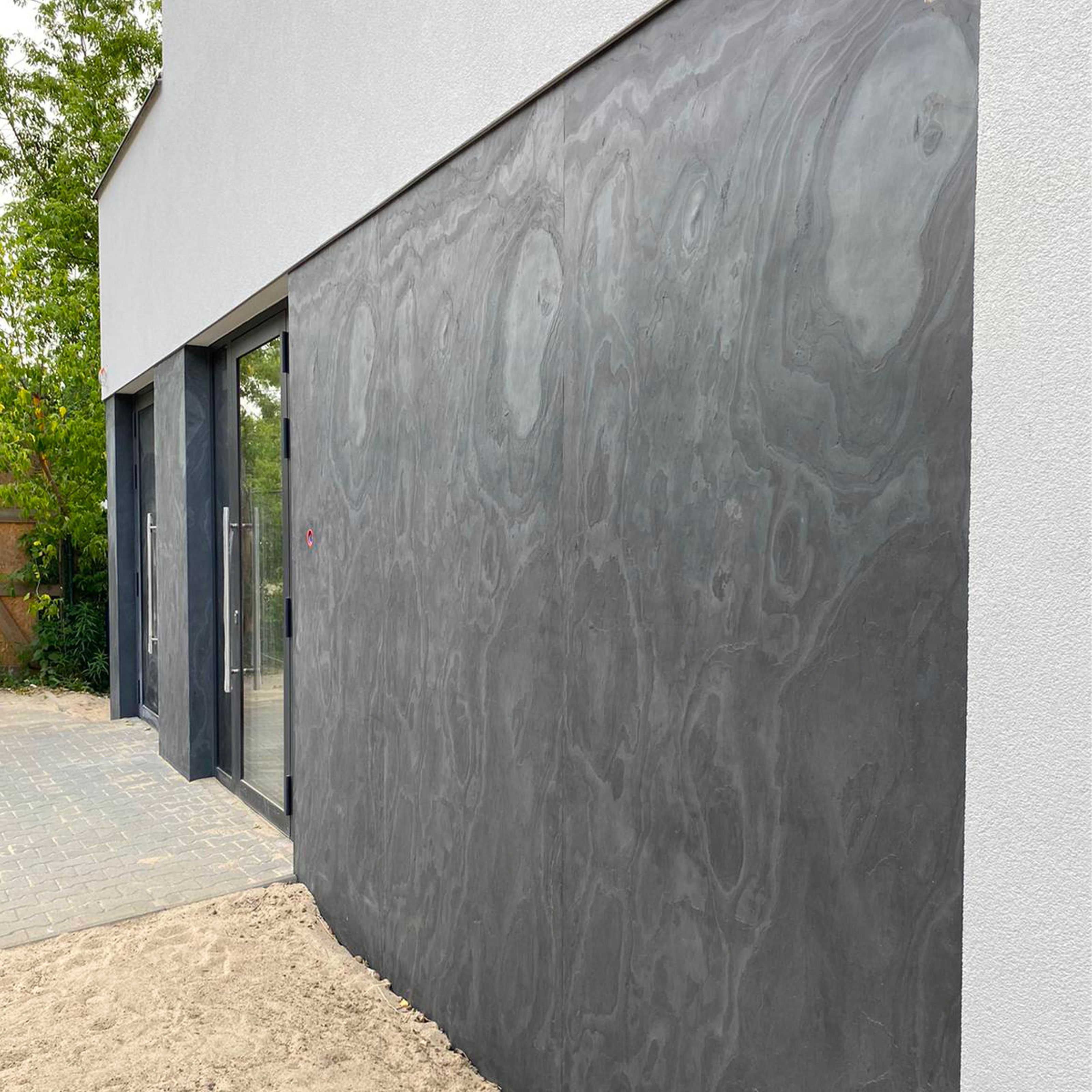 pannello rivoluzionario di Rivestimento interno-esterno in VERA PIETRA flessibile 61x122x0,3cm ARDESIA AMARO - Eternal Parquet