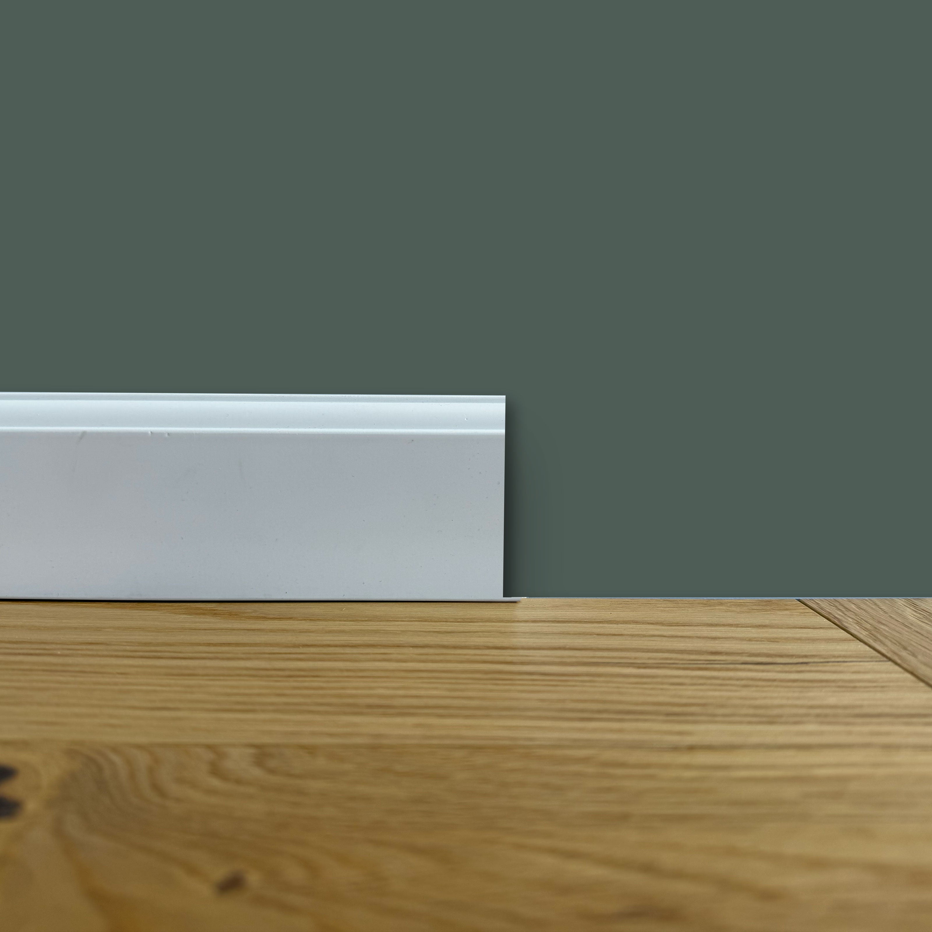 Battiscopa Firenze in POLIMERI linea BASICBOARD 65x10mm - BIANCO pitturabile (prezzo al metro) - Eternal Parquet